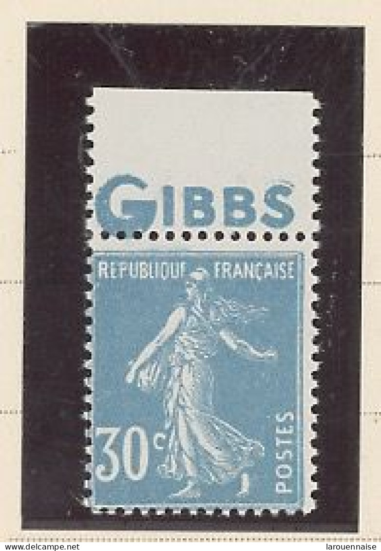 BANDE PUB -N°192 TYPE II B  -N**  -PUB  GIBBS -MAURY N°43 - Unused Stamps