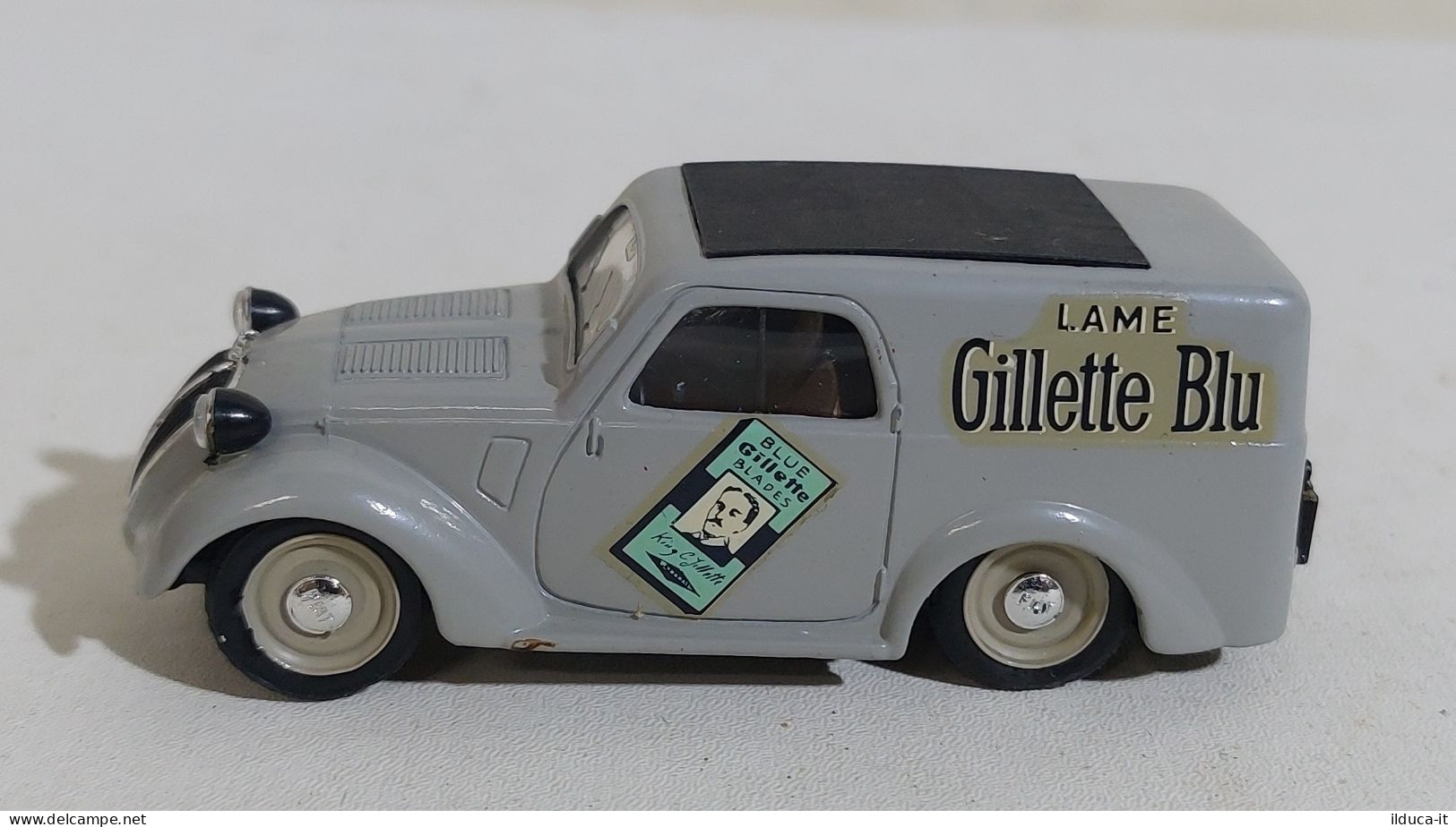 57311 BRUMM 1/43 R079 - FIAT 500A Commerciale - Lame Gilette Blu - Brumm