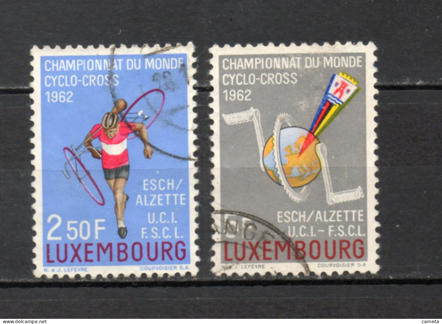 LUXEMBOURG    N° 609 + 610    OBLITERES   COTE 0.75€    SPORT CUCLO CROSS - Usados