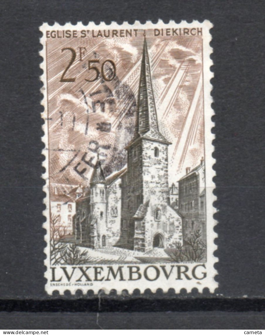 LUXEMBOURG    N° 611    OBLITERE   COTE 0.30€    EGLISE - Usados