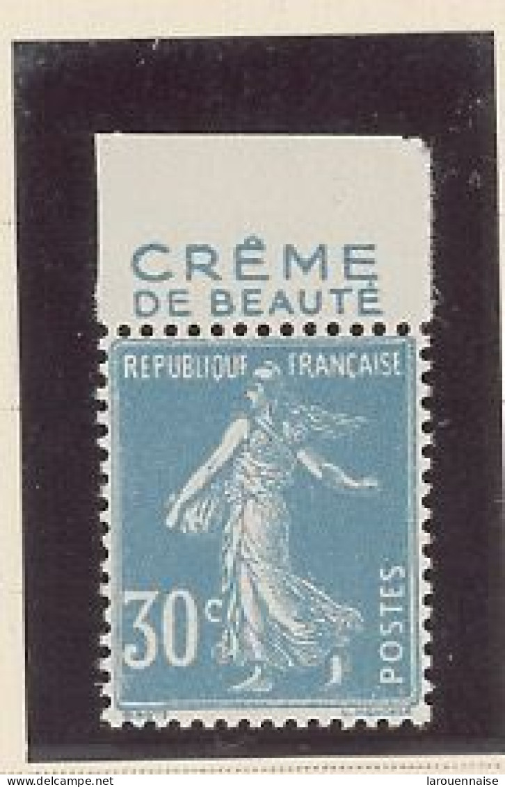 BANDE PUB -N°192 TYPE II B  -N**  -PUB  CRÈME DE BEAUTÉ (GIBBS)-MAURY N°43 - Unused Stamps