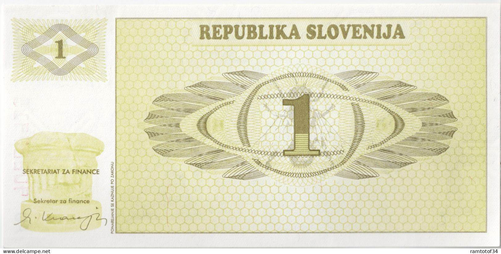 SLOVENIE - 1 Tolar 1990 UNC - Eslovenia