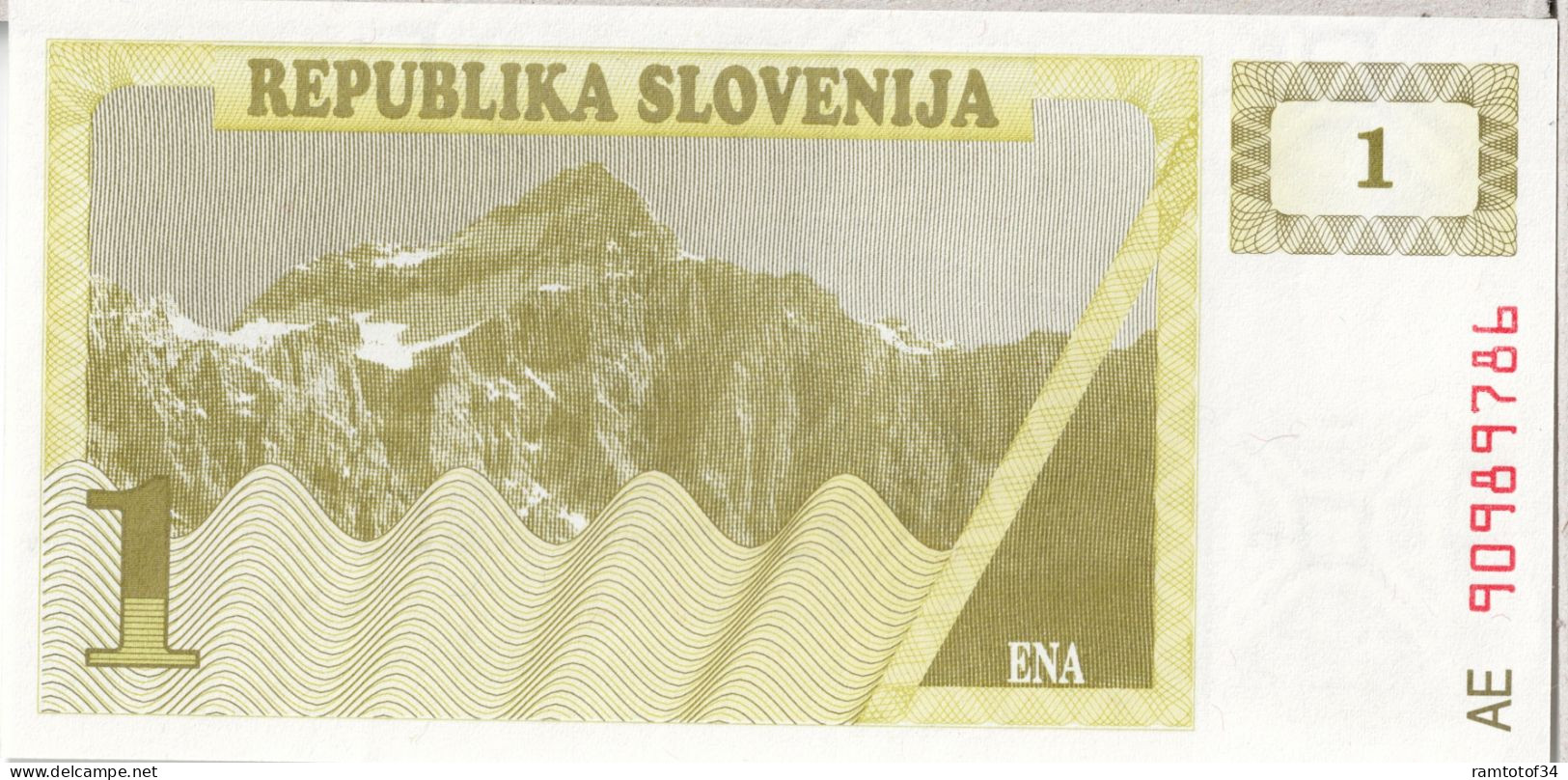 SLOVENIE - 1 Tolar 1990 UNC - Slovénie