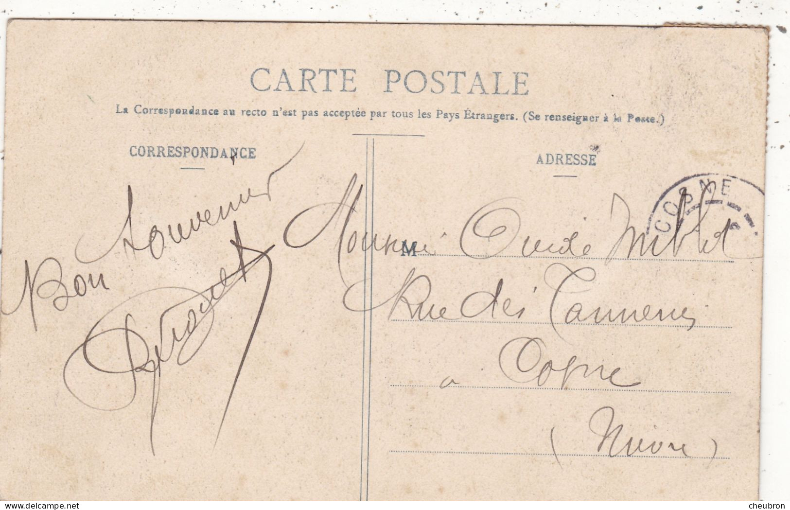 18. LES AIX D'ANGILLON. CPA.  BORDS DU COLLIN ENNEIGES. ANNEE 1905 + TEXTE - Les Aix-d'Angillon