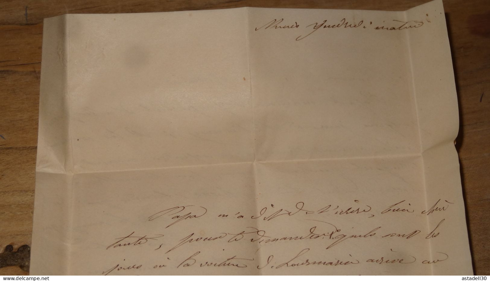 Lettre De NIMES Pour Mlle Goulin A LOURMARIN - 1858  ................ E4-65 - Non Classés