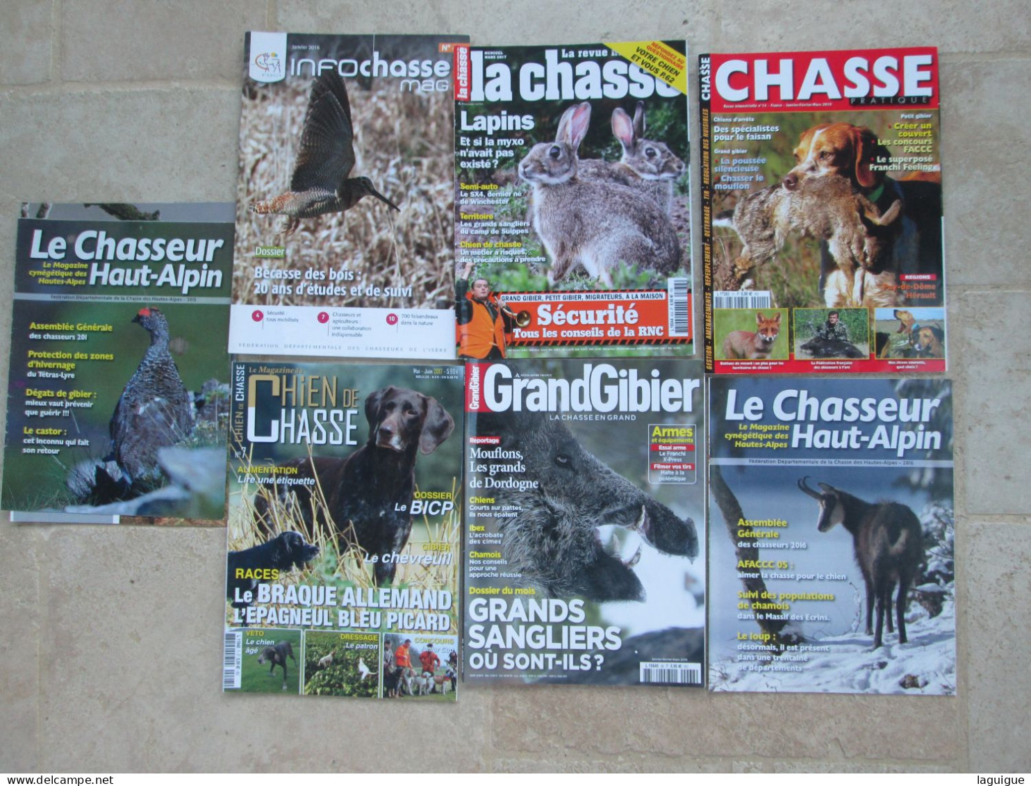 LOT DE 7 REVUES DIVERSES SUR LA CHASSE - Fischen + Jagen