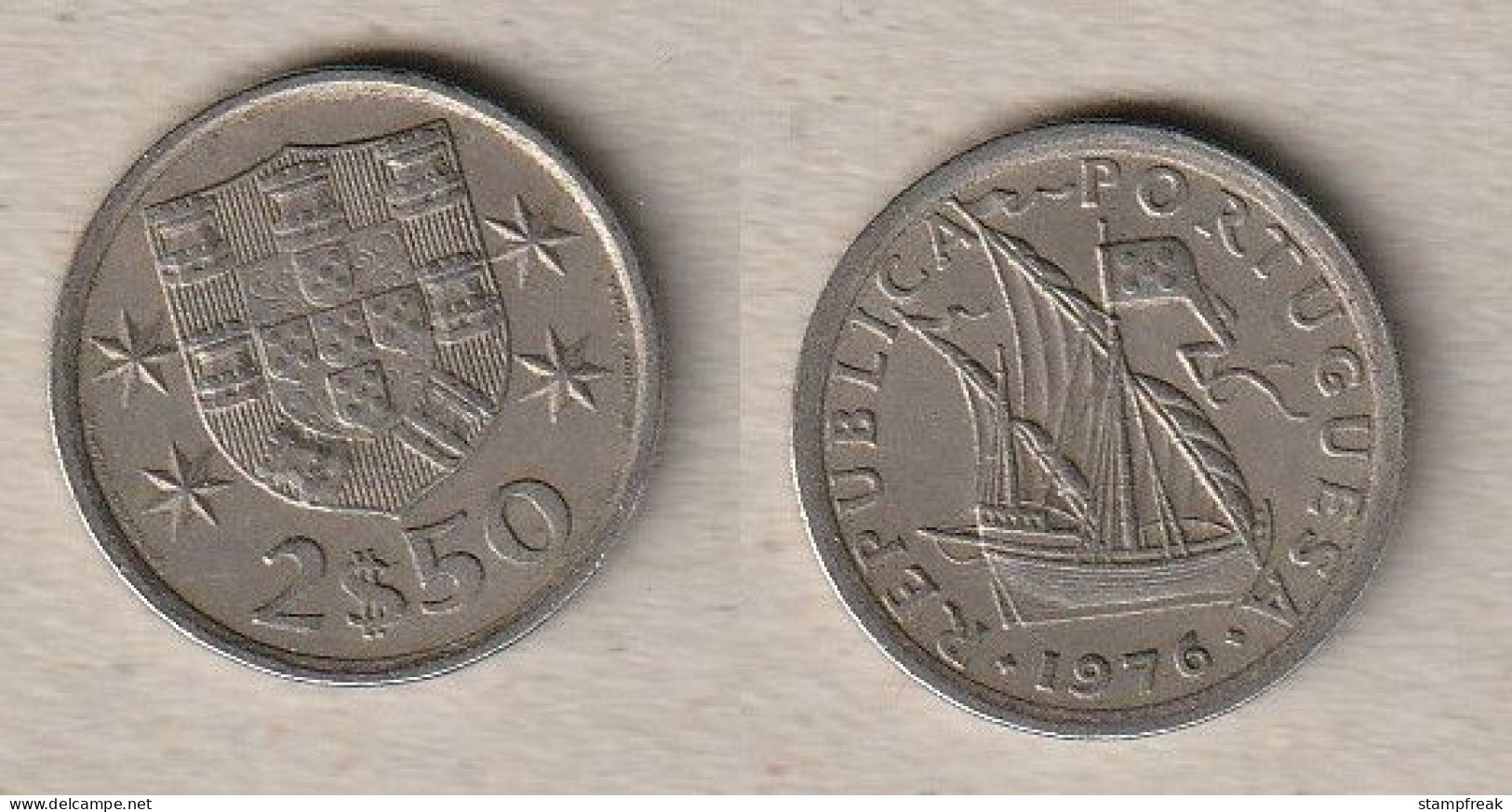 00661) Portugal, 2.50 Escudos 1976 - Portugal