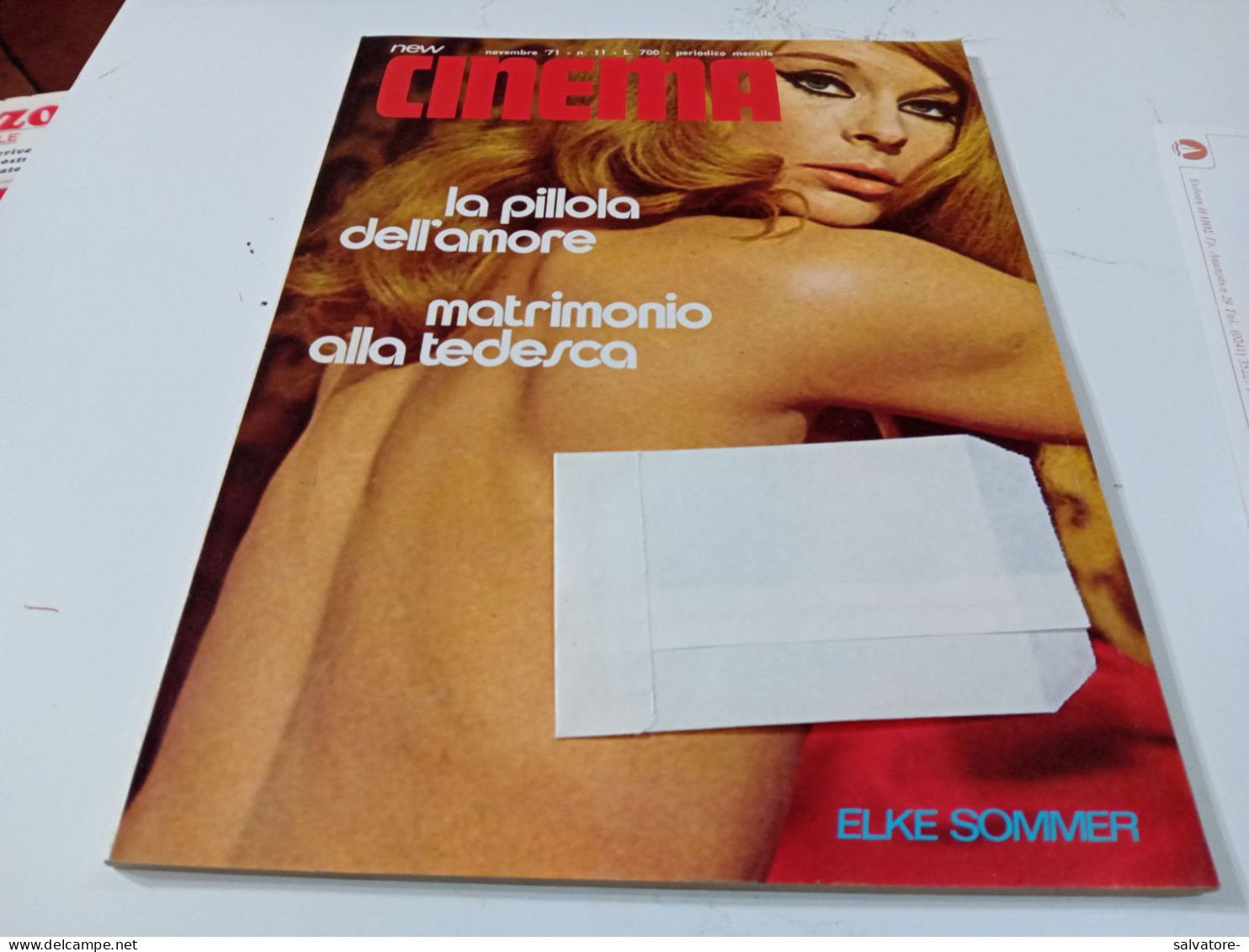 RIVISTA NEW  CINEMA PERIODICO MENSILE- NOVEMBRE 1971- NUMERO 11 - Film