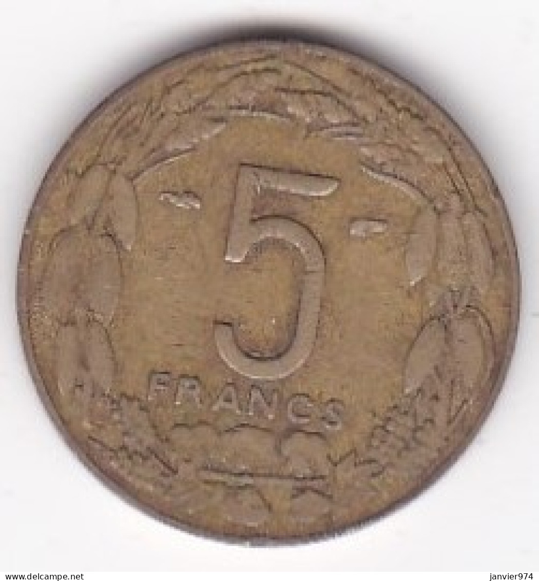 Cameroun, Afrique Equatoriale Française, 5 FRANCS 1958, Bronze Aluminium. KM# 10 - Cameroon