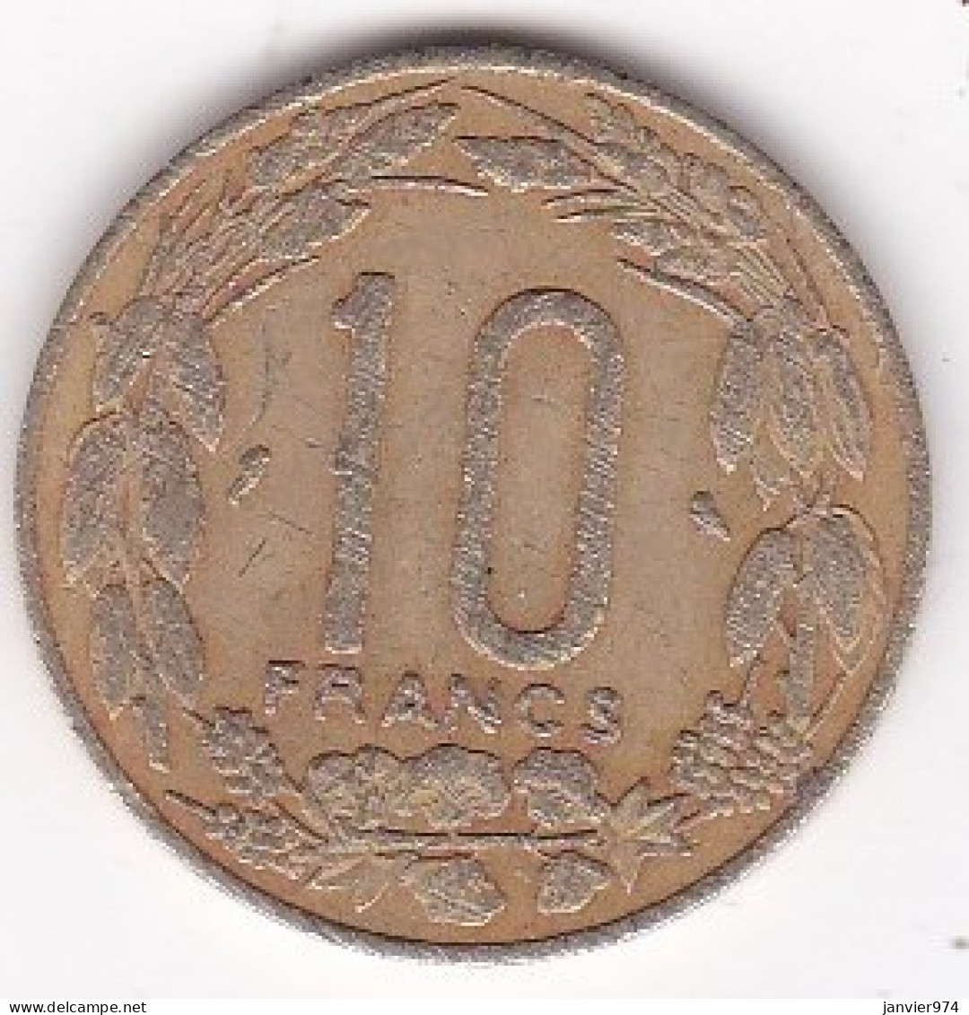 Cameroun, Afrique Equatoriale , 10 FRANCS 1969, Bronze Nickel Aluminium. KM# 2a - Kamerun