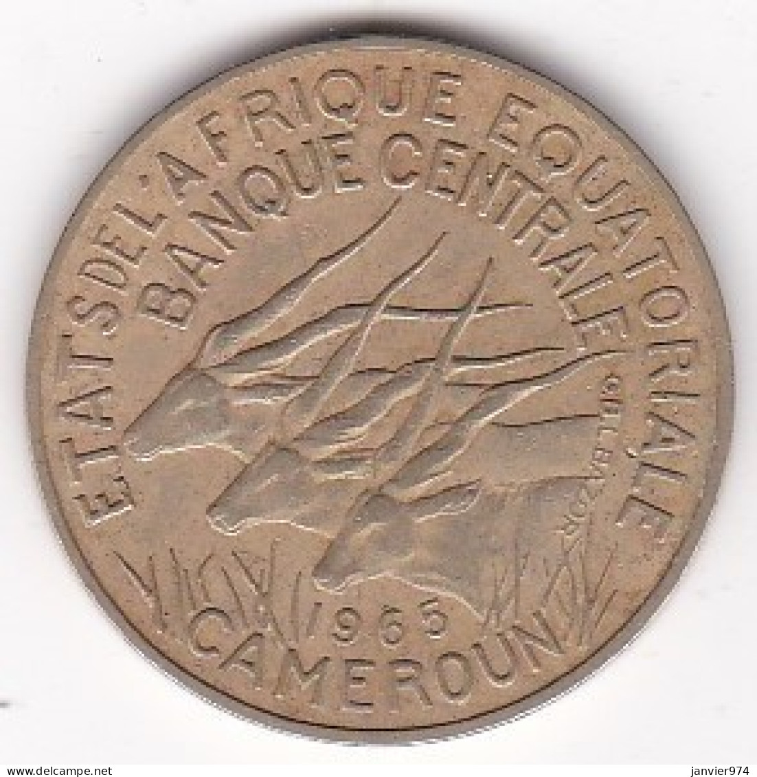 Cameroun, Afrique Equatoriale Française, 10 FRANCS 1965 Bronze Aluminium. KM# 2a - Cameroun