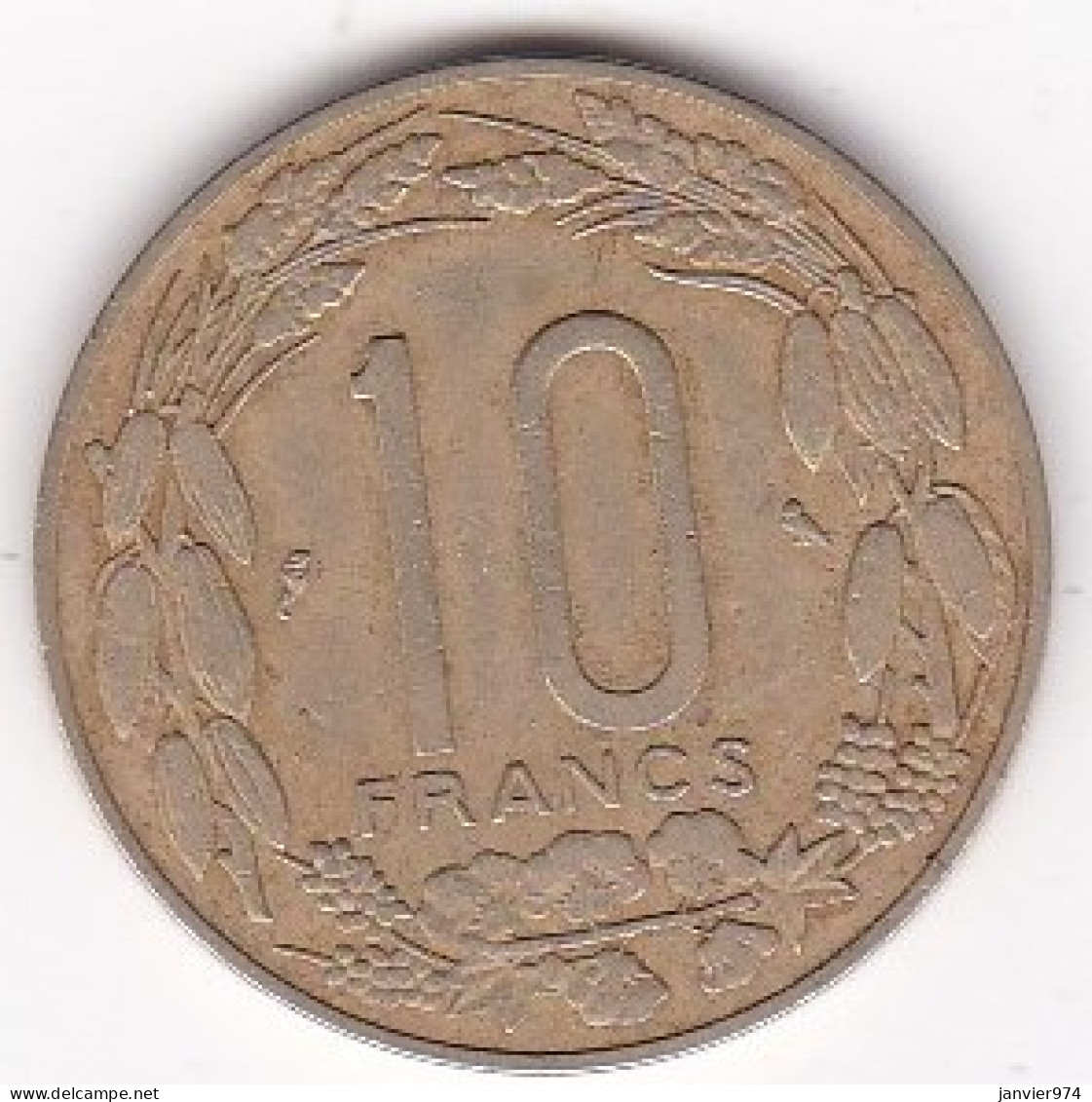 Cameroun, Afrique Equatoriale Française, 10 FRANCS 1965 Bronze Aluminium. KM# 2a - Kameroen