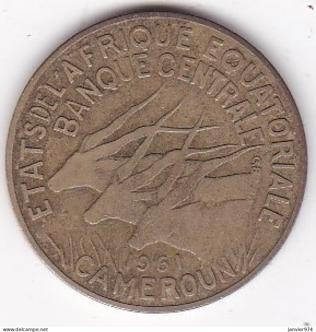 Cameroun, Afrique Equatoriale Française, 10 FRANCS 1961, Bronze Aluminium. KM# 2 - Camerun