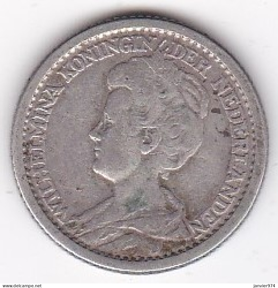 Netherlands. 25 Cents 1917 Wilhelmina, En Argent, KM# 146 - 25 Cent