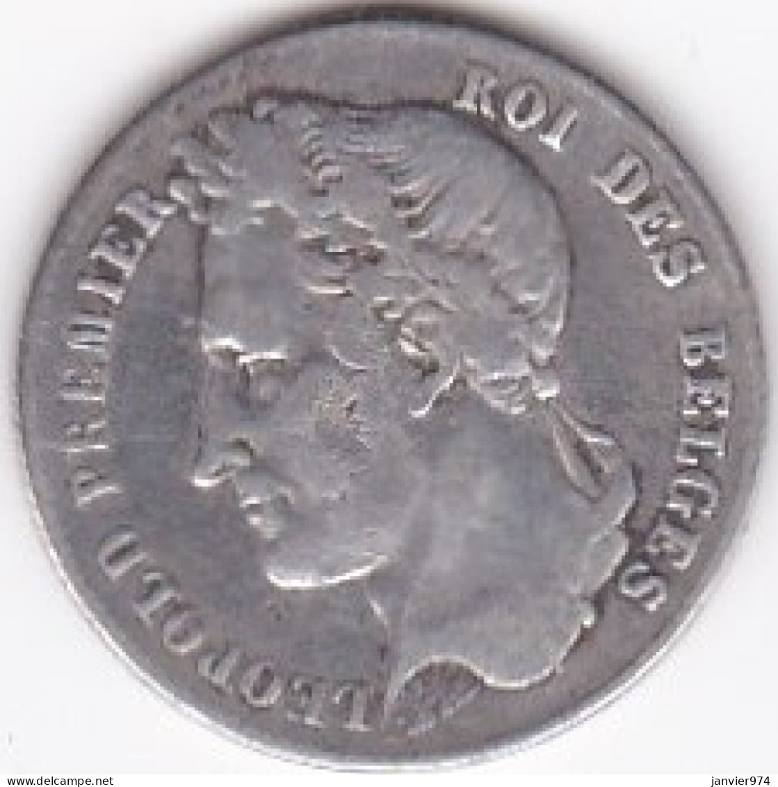 Belgique . 1/2 Franc 1835 Leopold I, En Argent , KM# 6, En TTB - 1/2 Franc