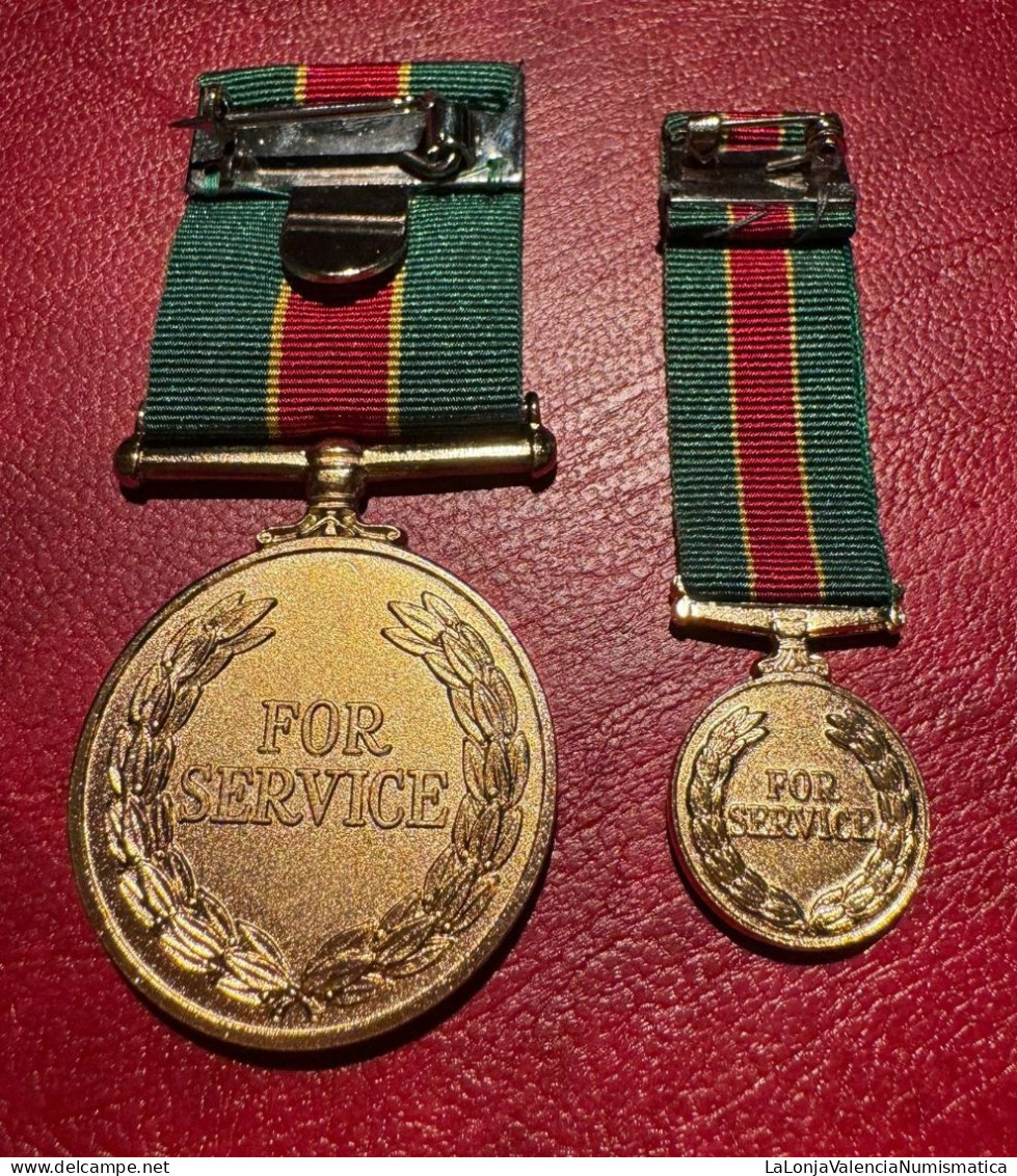 Inglaterra Medalla Y Miniatura De Asociación Por Servicios De Ambulancia - Autres & Non Classés