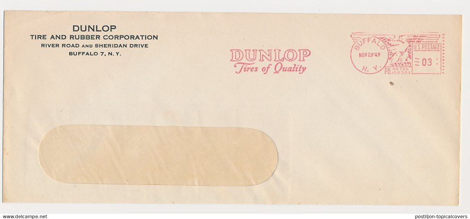 Meter Cover USA  1949 - Dunlop Tires Of Quality - Otros (Tierra)