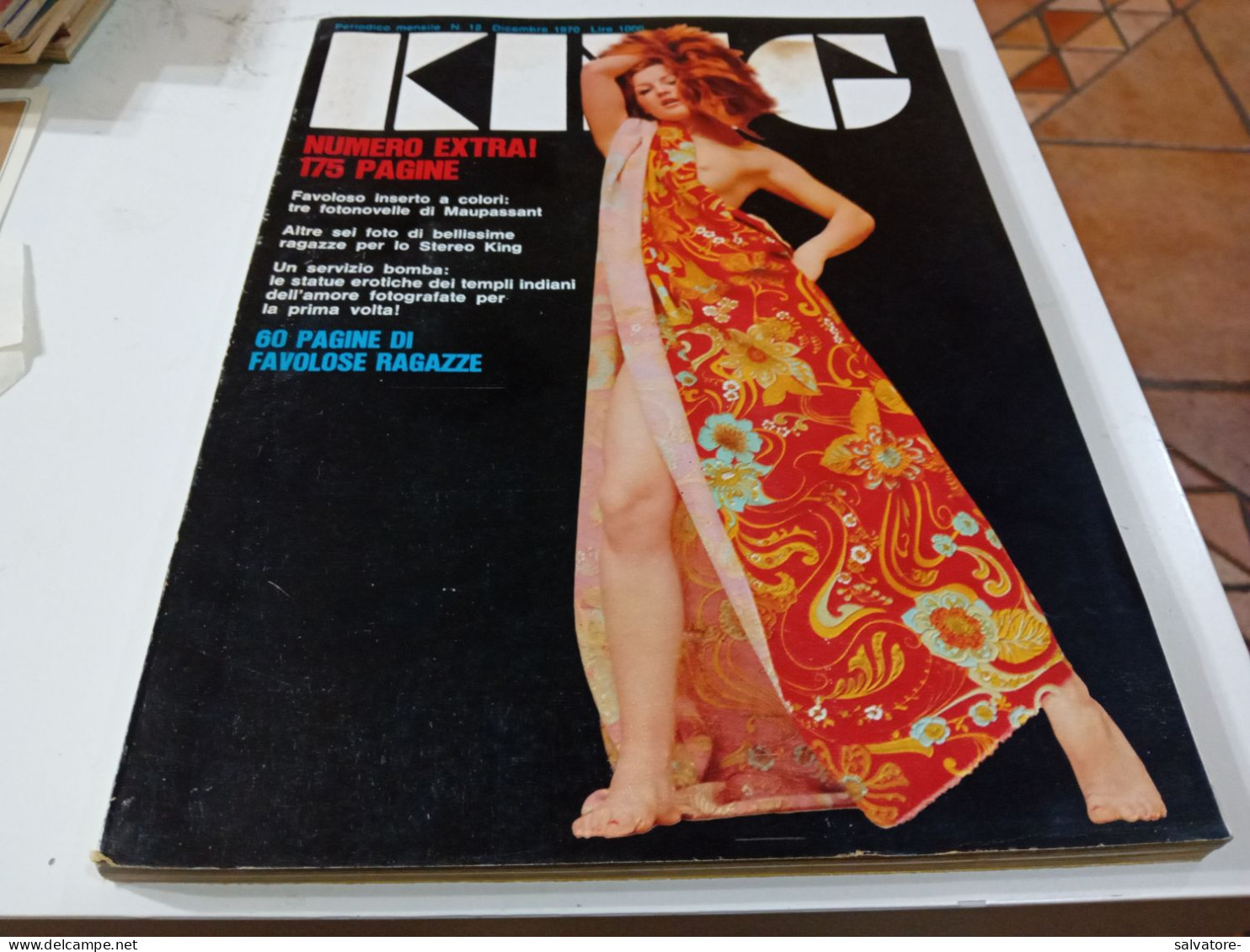 RIVISTA KING  NUMERO EXTRA - 175 PAGINE- NUMERO 12-DICEMBRE 1970 - Gezondheid En Schoonheid