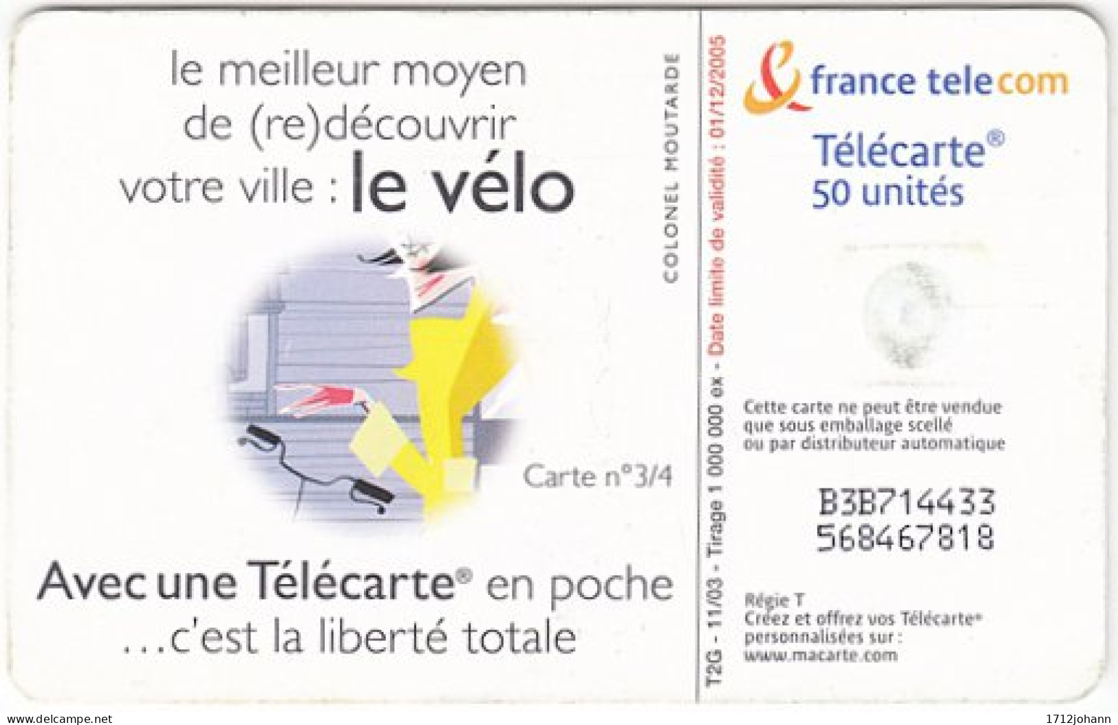 FRANCE D-663 Chip Telecom - Cartoon - Used - 2003