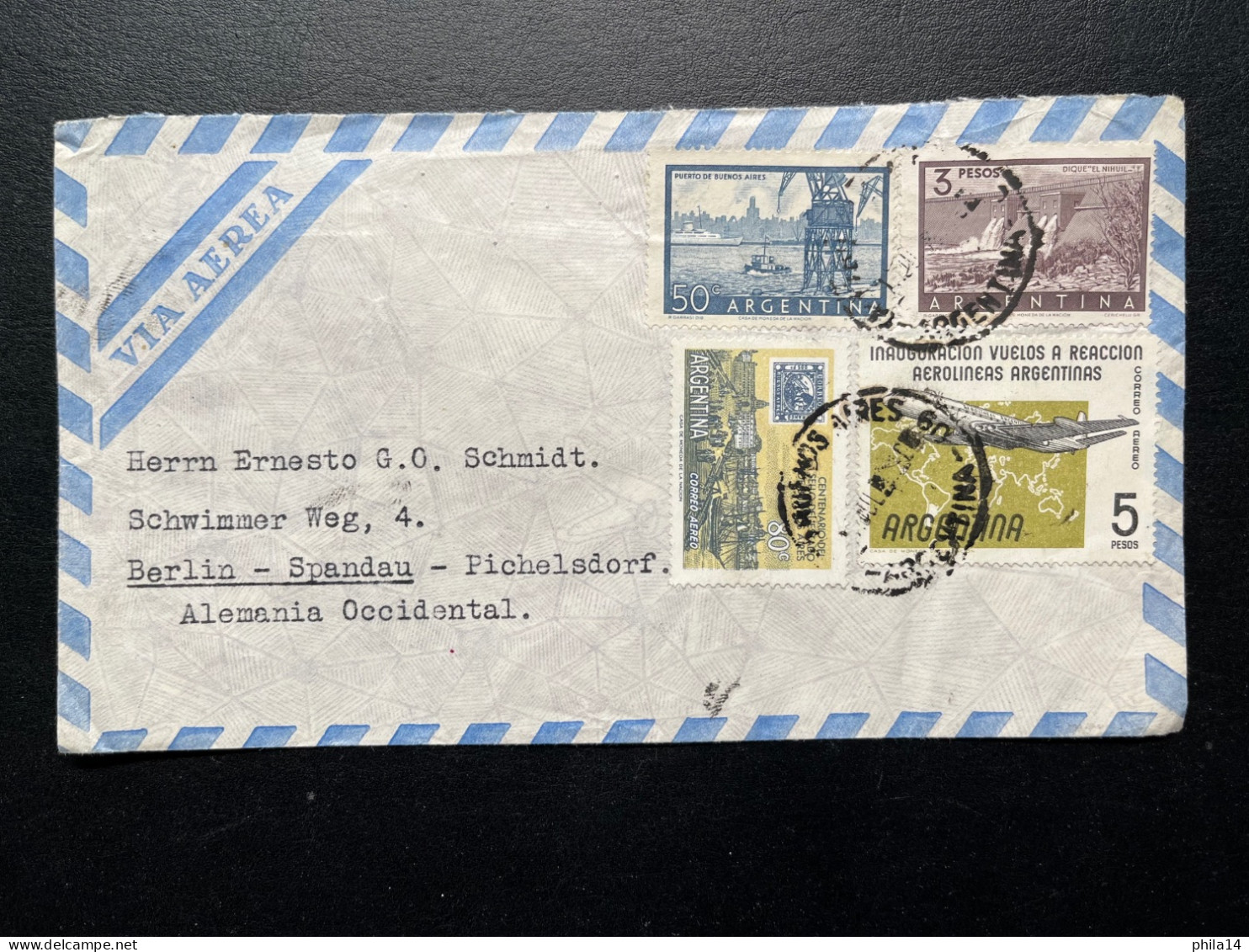 ENVELOPPE ARGENTINE FLORIDA POUR BERLIN ALLEMAGNE - Cartas & Documentos