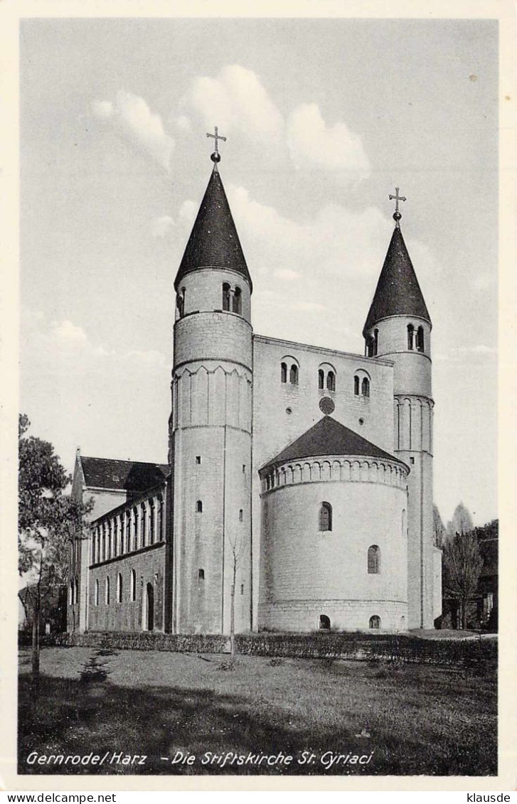 Gernrode - Die Stiftskirche St.Cyriaci Gel.1938 - Quedlinburg