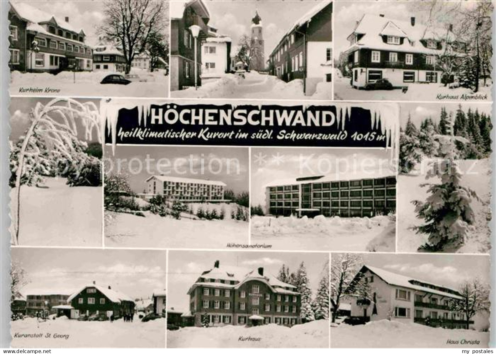 42695481 Hoechenschwand Kurheim Krone Kurhaus Alpenblick Hoehensanatorium Kurans - Höchenschwand