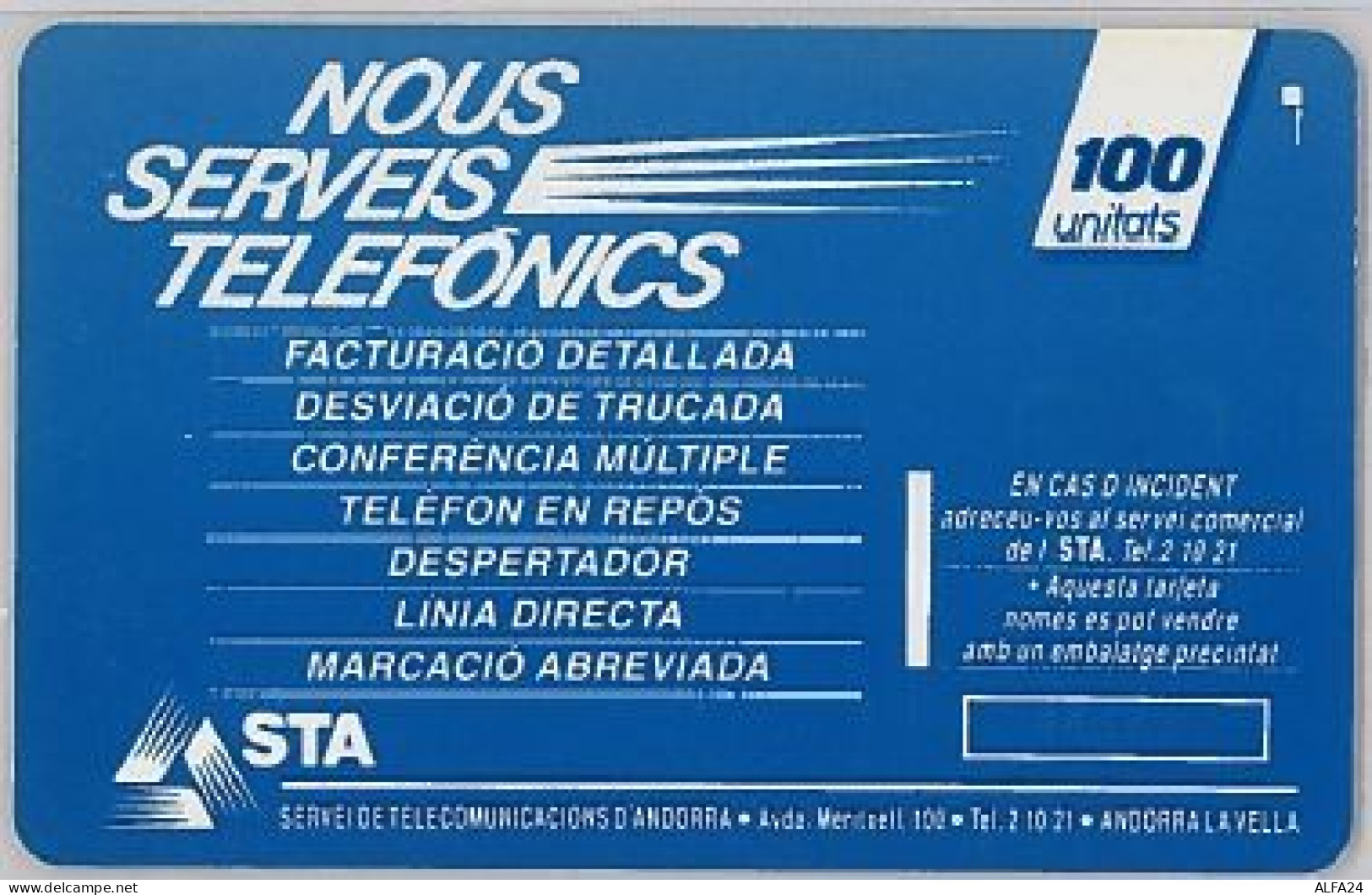 PHONE CARD-ANDORRA (E45.19.4 - Andorre