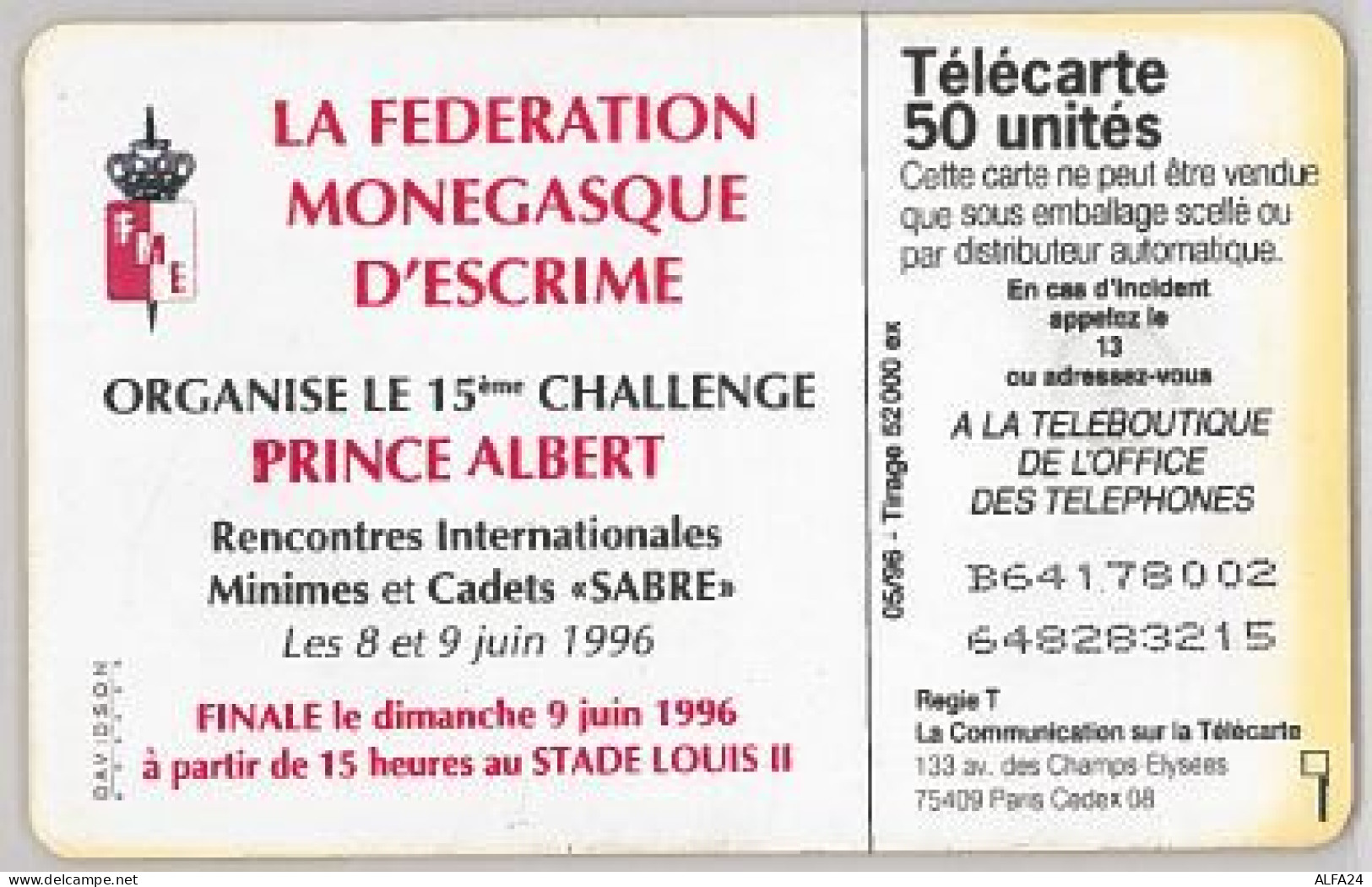 PHONE CARD-MONACO (E45.7.4 - Monace