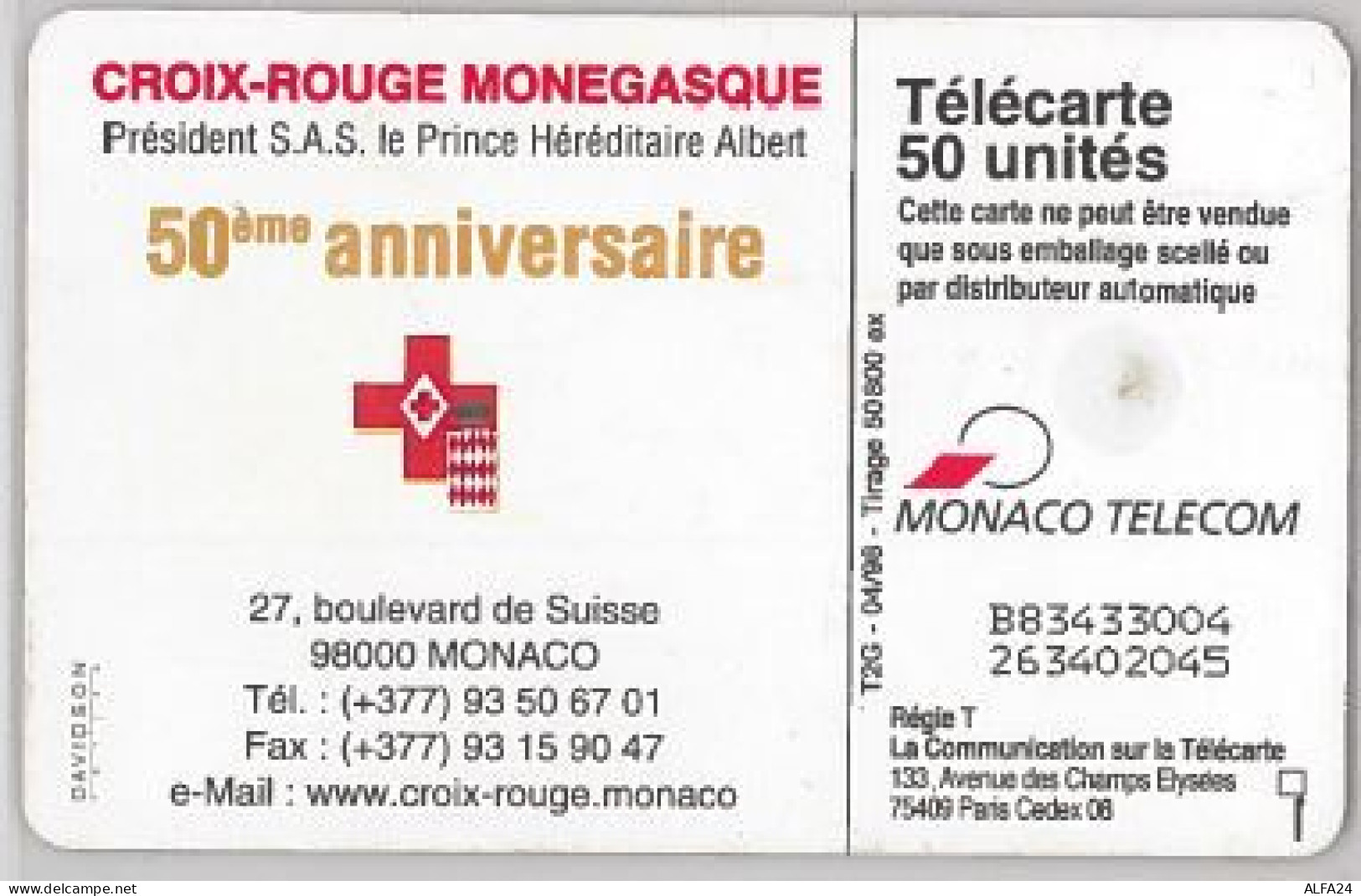 PHONE CARD-MONACO (E45.7.5 - Monace