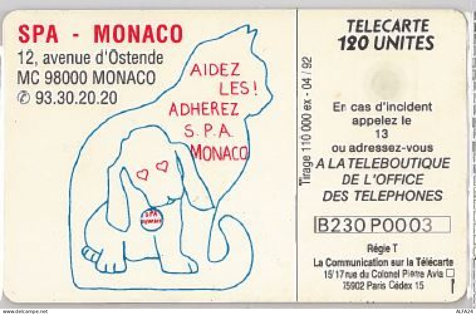 PHONE CARD-MONACO (E45.6.3 - Monace