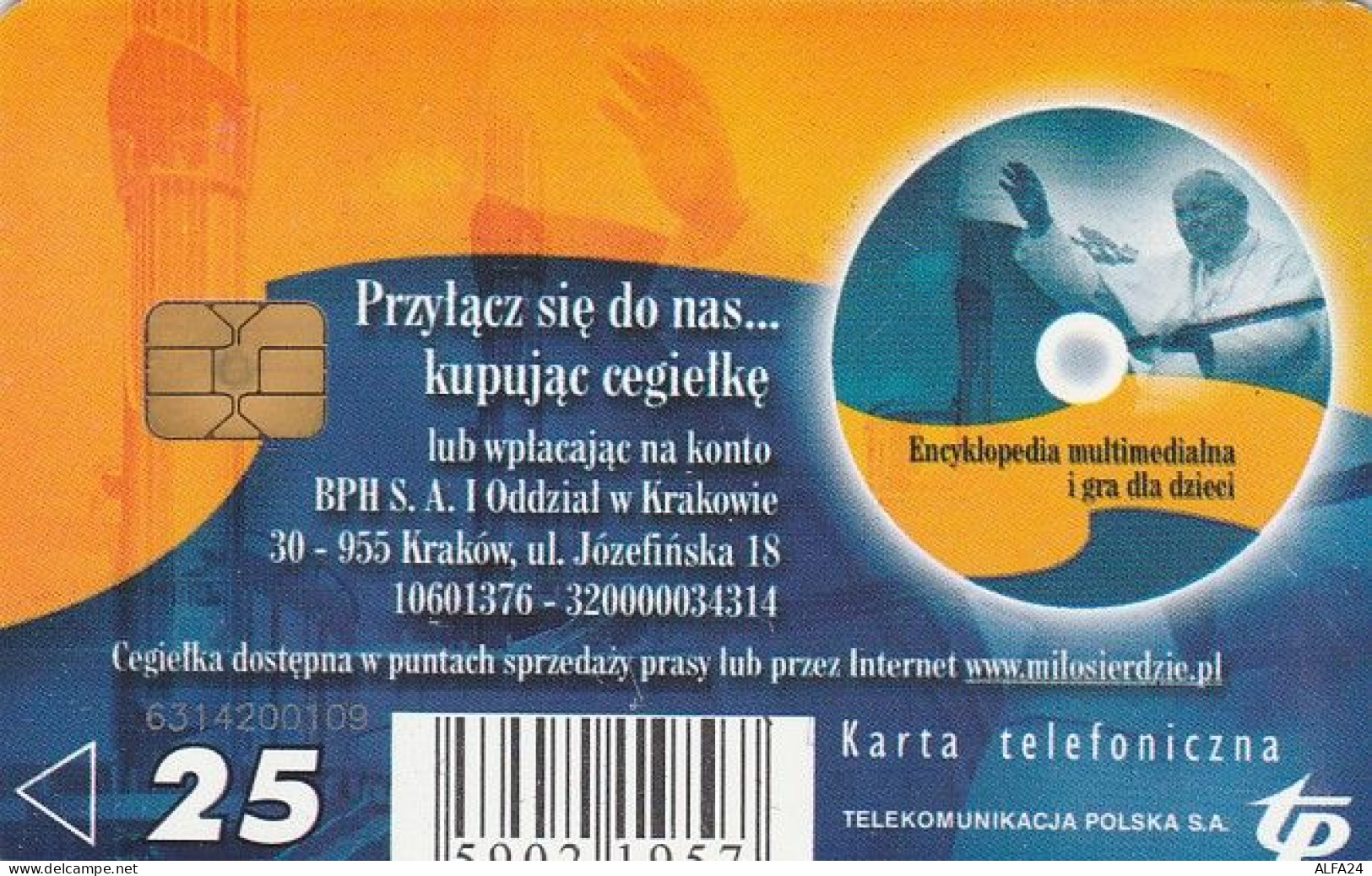 PHONE CARD POLONIA PAPA (E43.26.6 - Pologne
