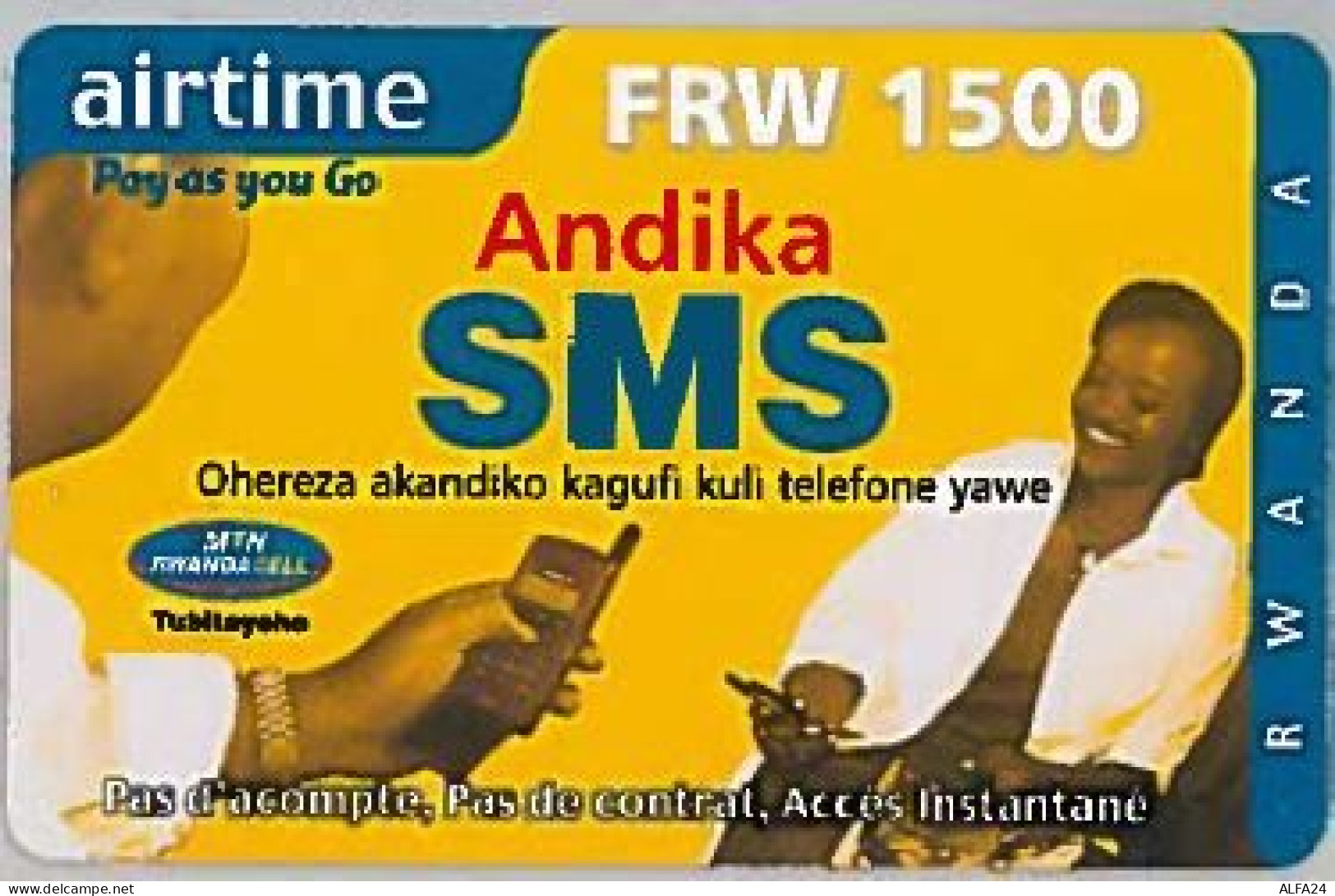 PREPAID PHONE CARD-RWANDA (E46.7.2 - Rwanda