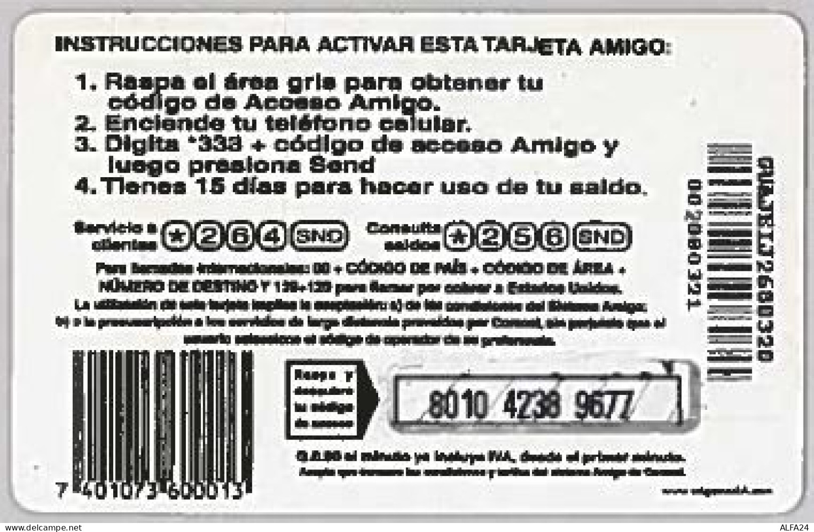 PREPAID PHONE CARD-COLOMBIA (E46.8.8 - Colombia