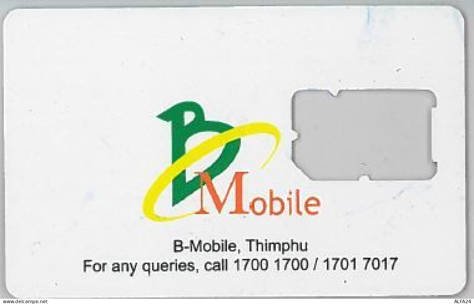 SIM CARD NOT ACTIVE-BUTAN (E47.50.1 - Bhoutan