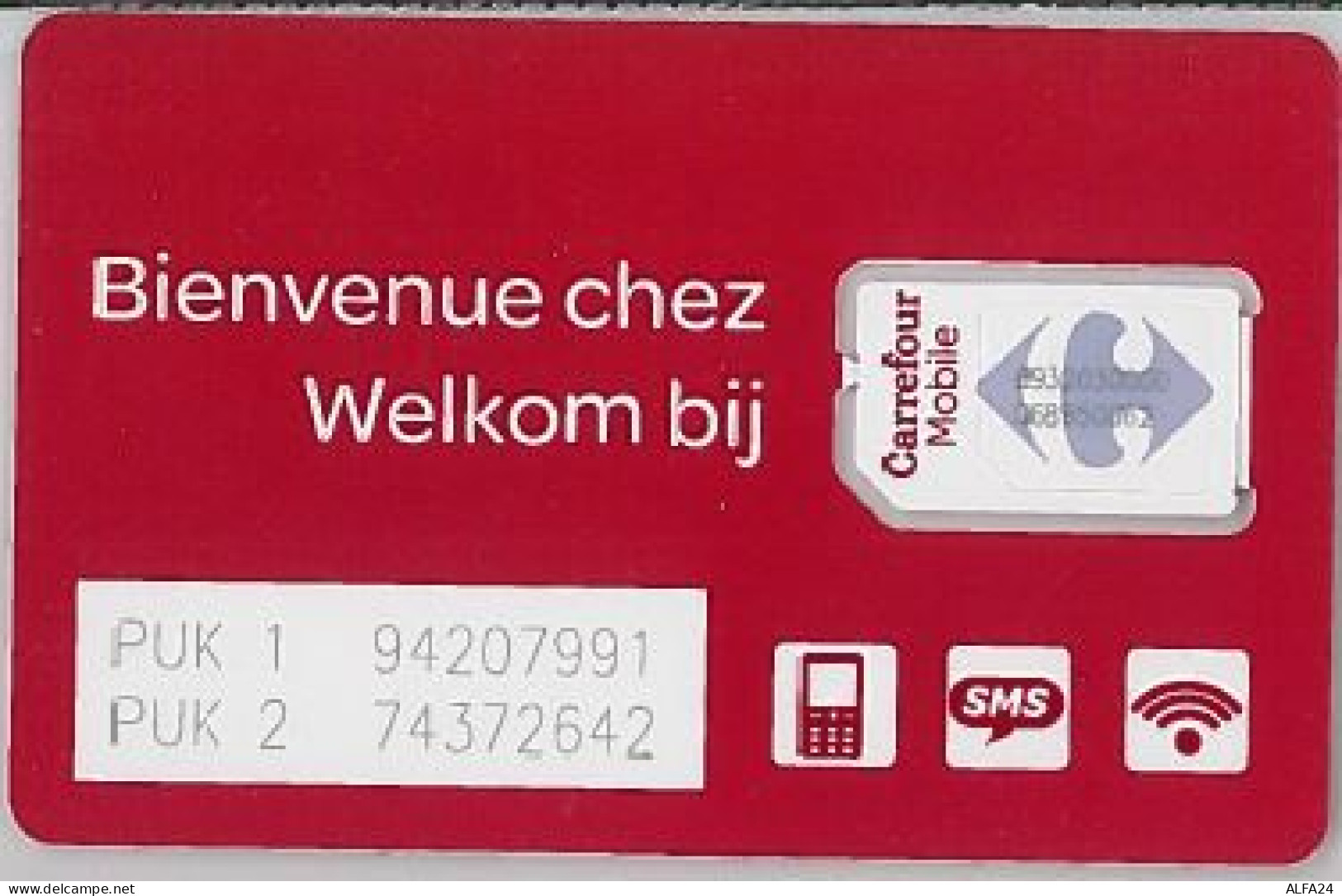 SIM CARD NON ACTIVEBELGIO (E47.21.2 - [2] Prepaid & Refill Cards