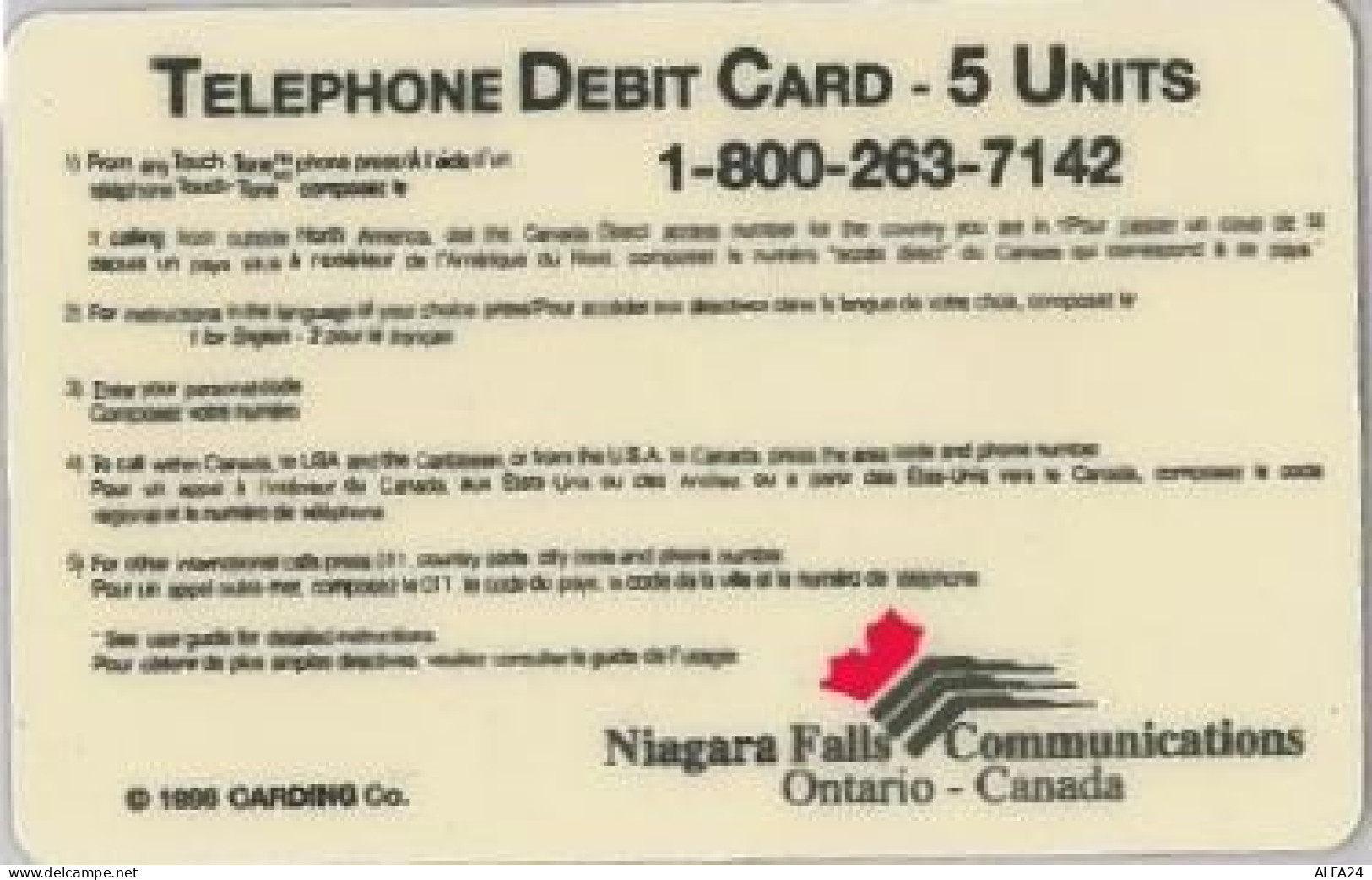 PREPAID PHONE CARD-CANADA (E47.46.7 - Canada