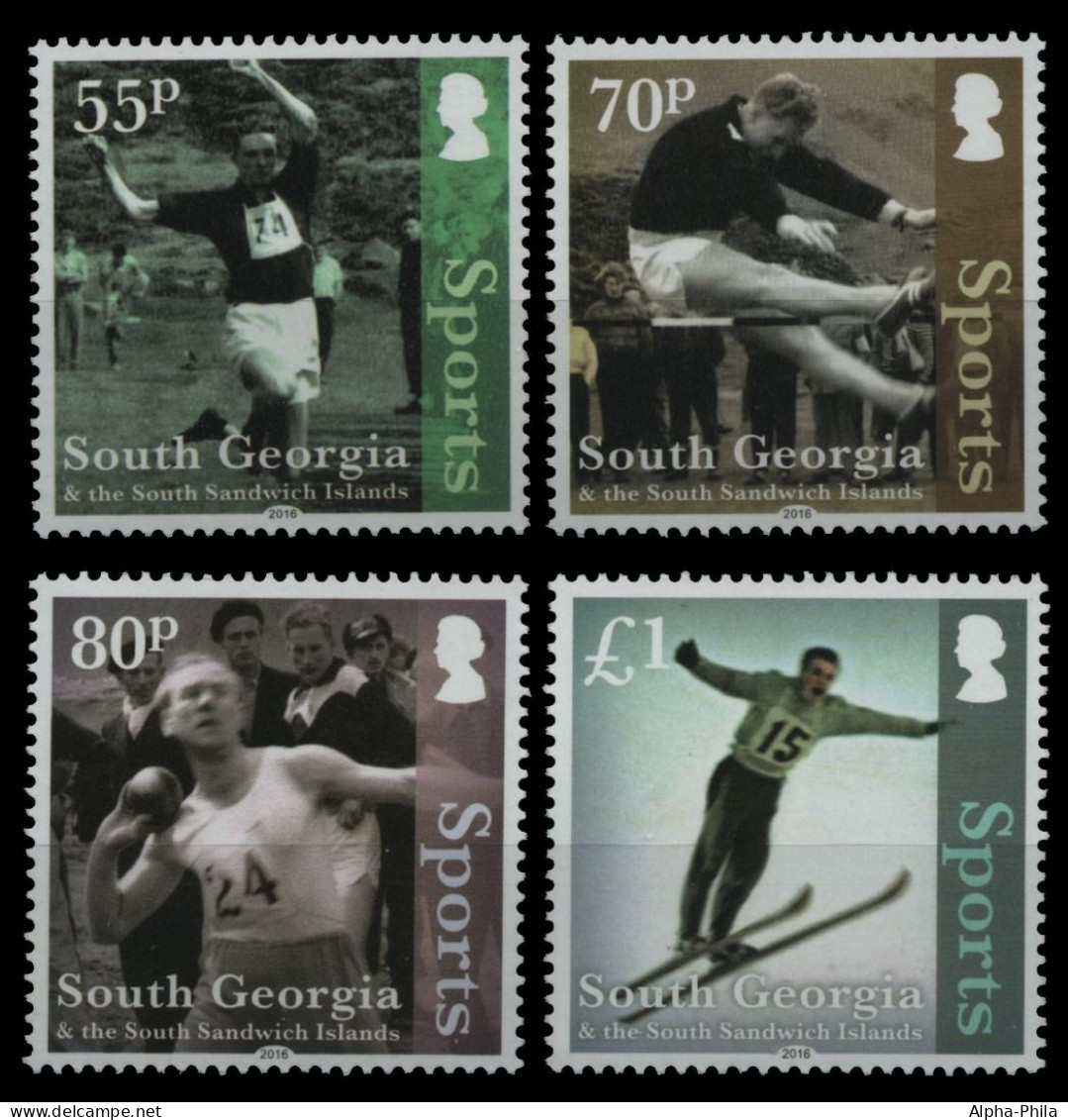 Süd-Georgien 2016 - Mi-Nr. 682-685 ** - MNH - Sport - Südgeorgien