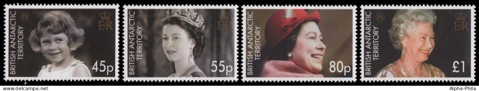 BAT / Brit. Antarktis 2006 - Mi-Nr. 416-419 ** - MNH - 80. Geburtstag Der Queen - Unused Stamps