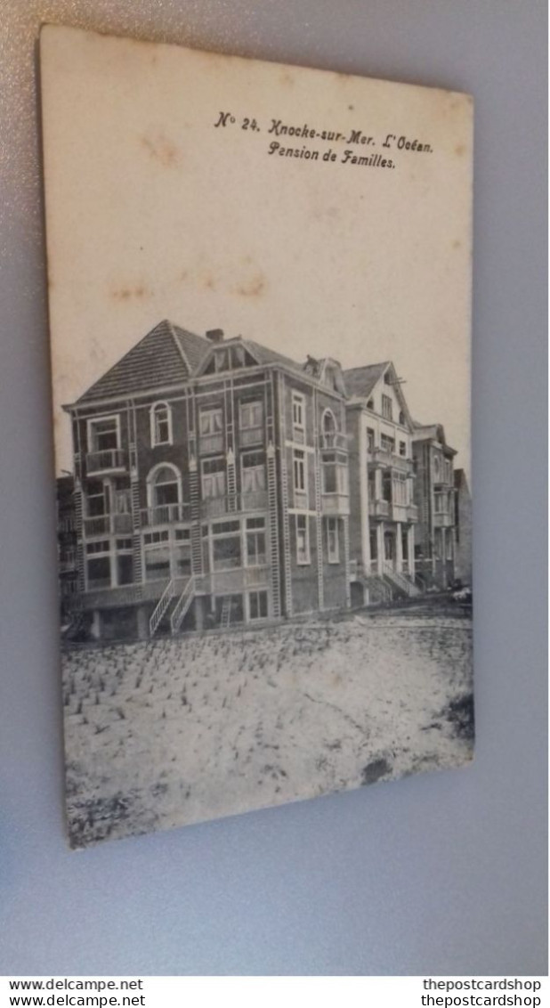 Belgique - Knocke Sur Mer L' Ocean Pension De Familles 1902 Or 1907 GOOD STAMP & POSTMARK - Knokke