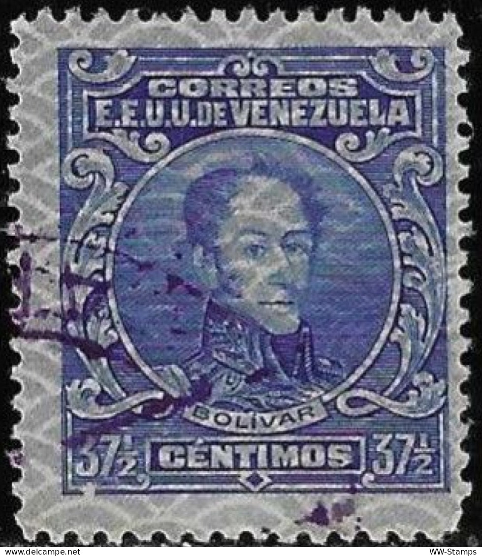 Venezuela 1932 Used Stamp Simon Bolivar Printed On Winchester Security Paper 37 1/2 Centimos [WLT1791] - Venezuela
