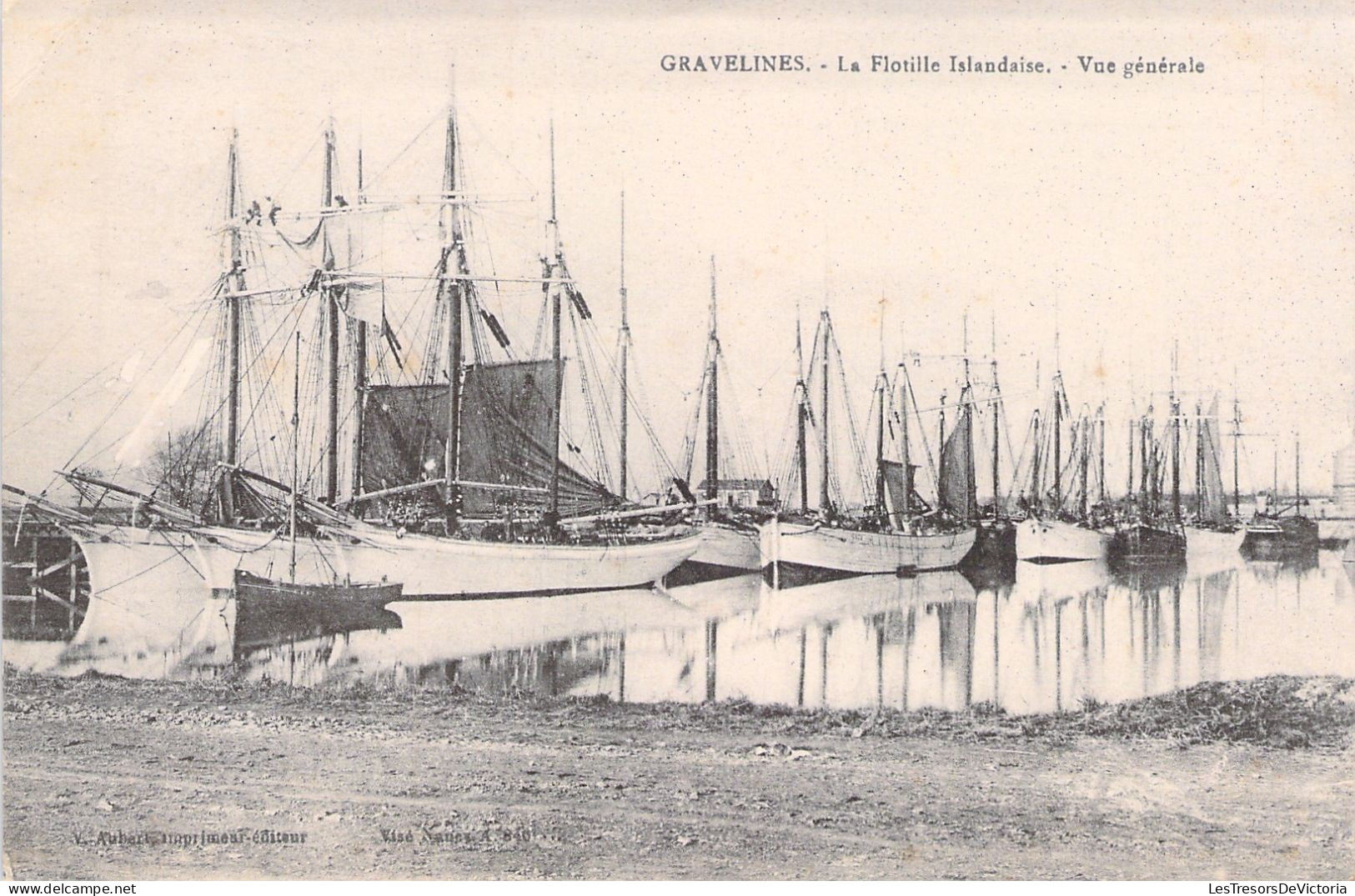 FRANCE - Gravelines - La Flotille Islandaise - Vue Generale - Carte Postale Ancienne - Gravelines