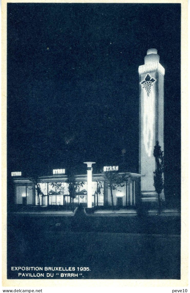 Bruxelles    Exposition De Bruxelles 1935  Pavillon Du "Byrrh" - Fêtes, événements