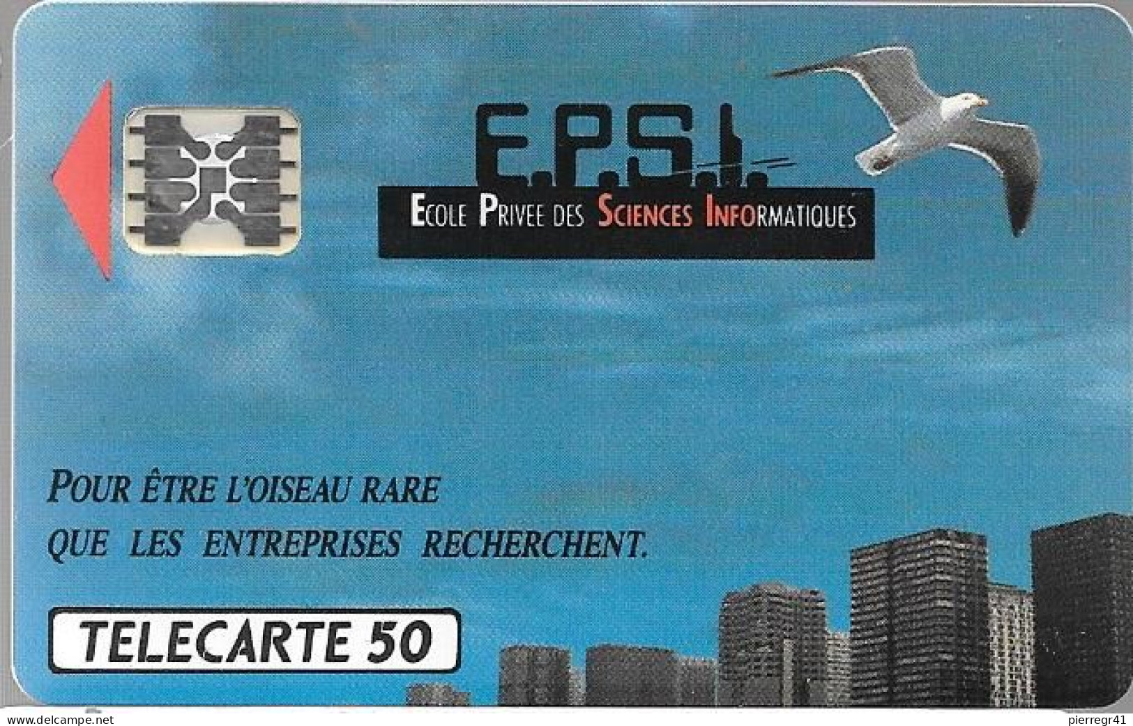 CARTE-PRIVEE-1990-D370-SC5Ob-EPSI-Ecole Sciences Informatiques-N°imp 18764-1000ex-Utilisé-TBE/LUXE-RARE - Privat