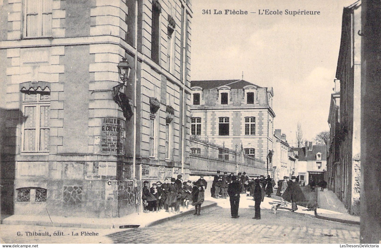 FRANCE - La Fleche - L'ecole Supérieure - Animé - Carte Postale Ancienne - La Fleche