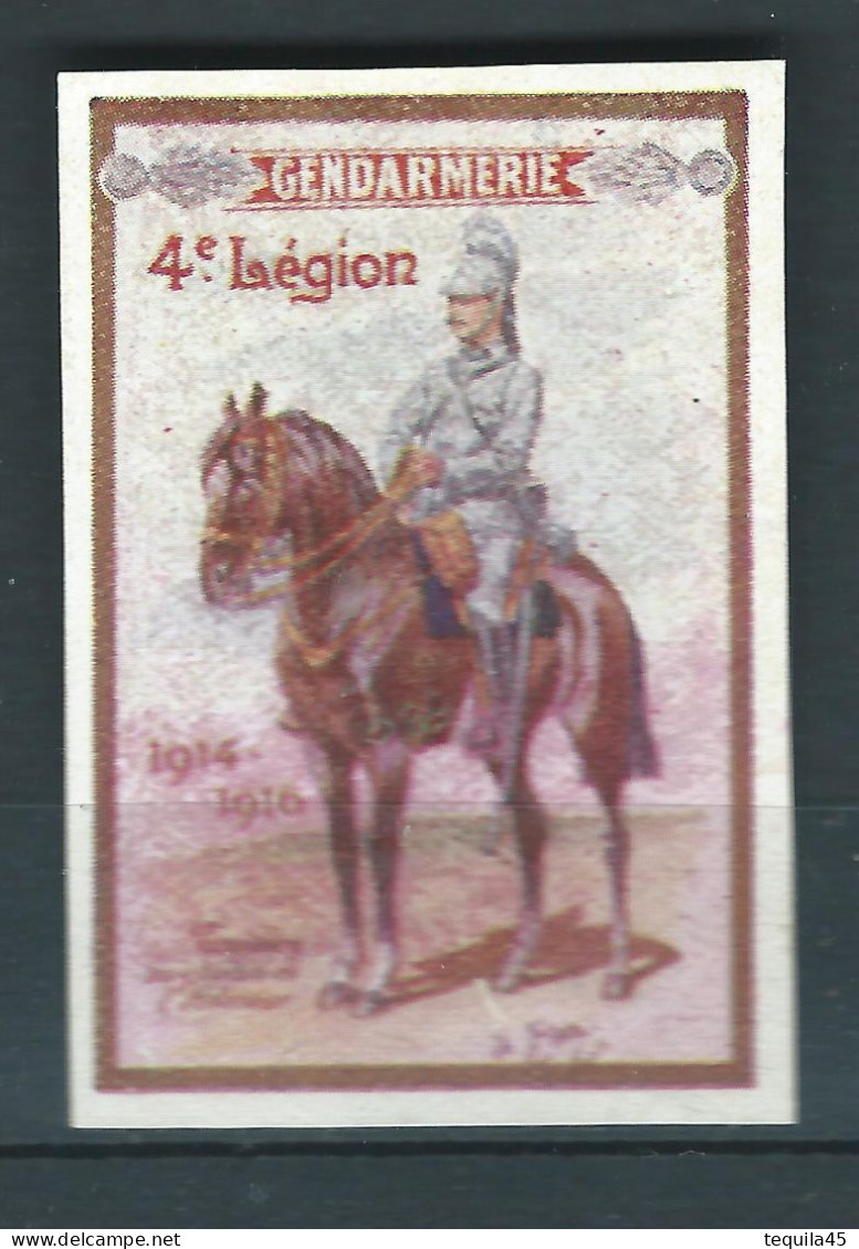 Vignette DELANDRE - France - Légion De Gendarmerie - 1914 -18 WWI WW1 Poster Stamp - Erinnophilie