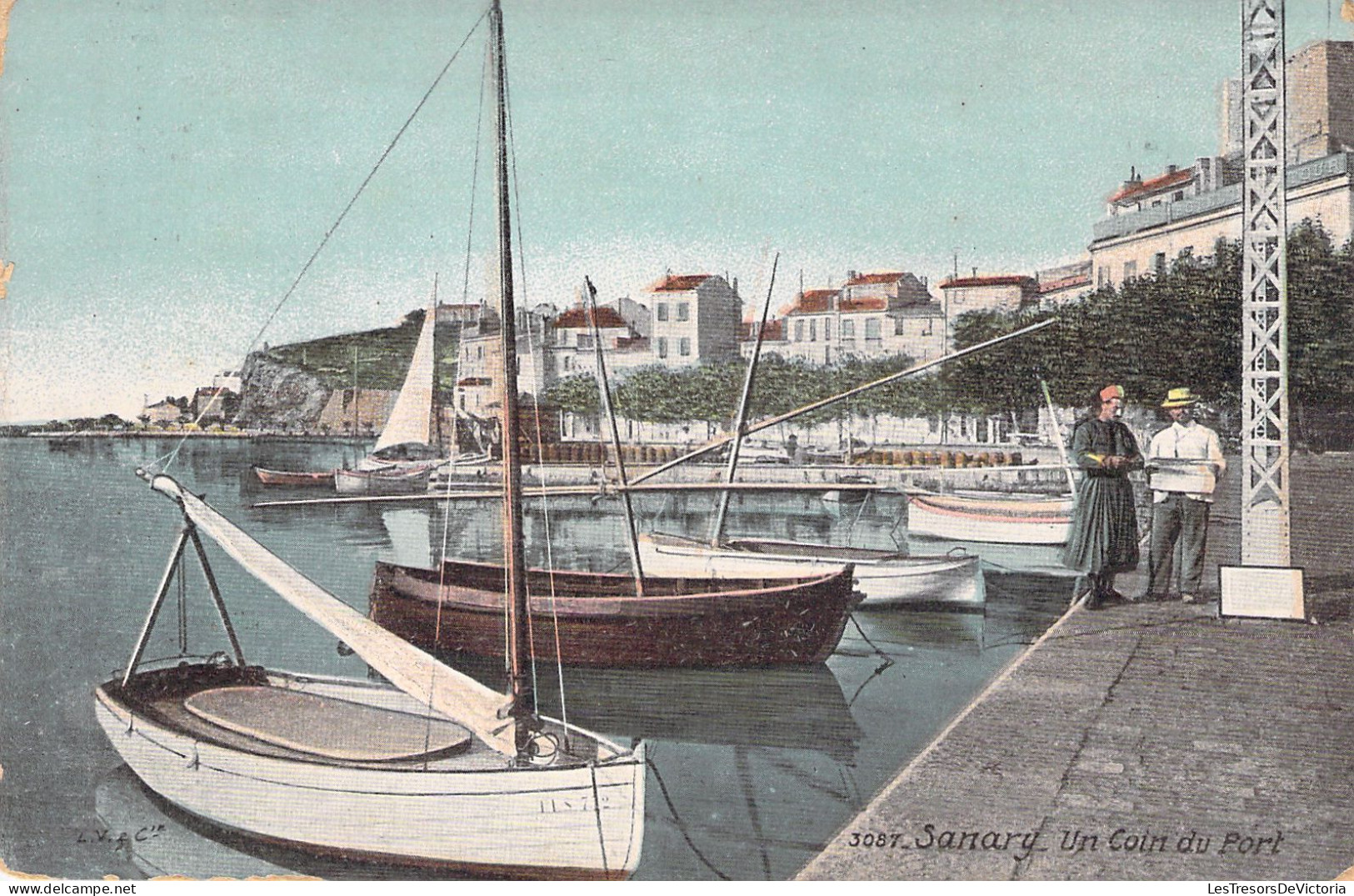 FRANCE - Sanary - Un Coin Du Port - Animé - Carte Postale Ancienne - Sanary-sur-Mer