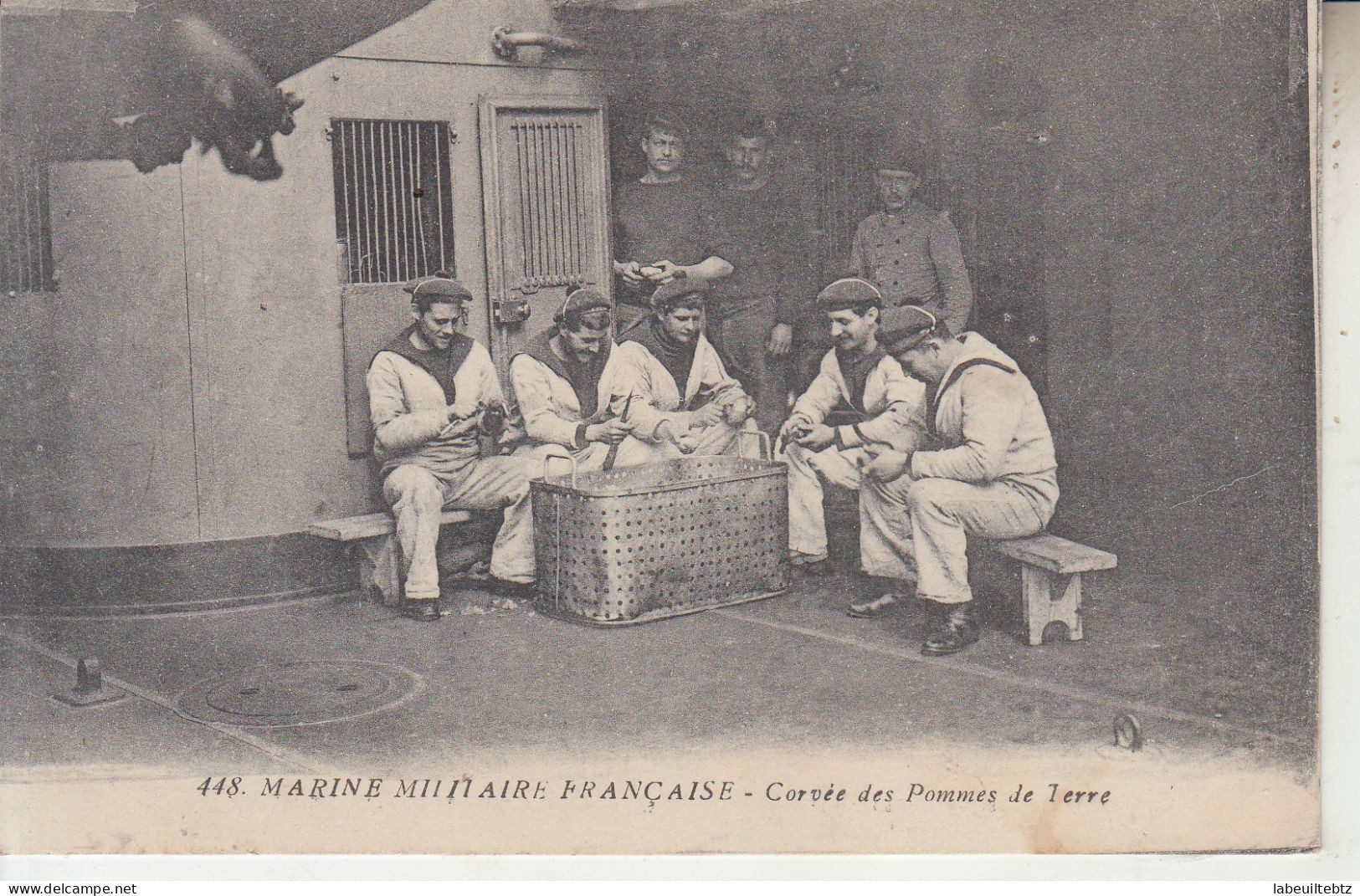 MARINE MILITAIRE FRANCAISE - Marins - Corvée De Pommes De Terre  PRIX FIXE - Collections & Lots