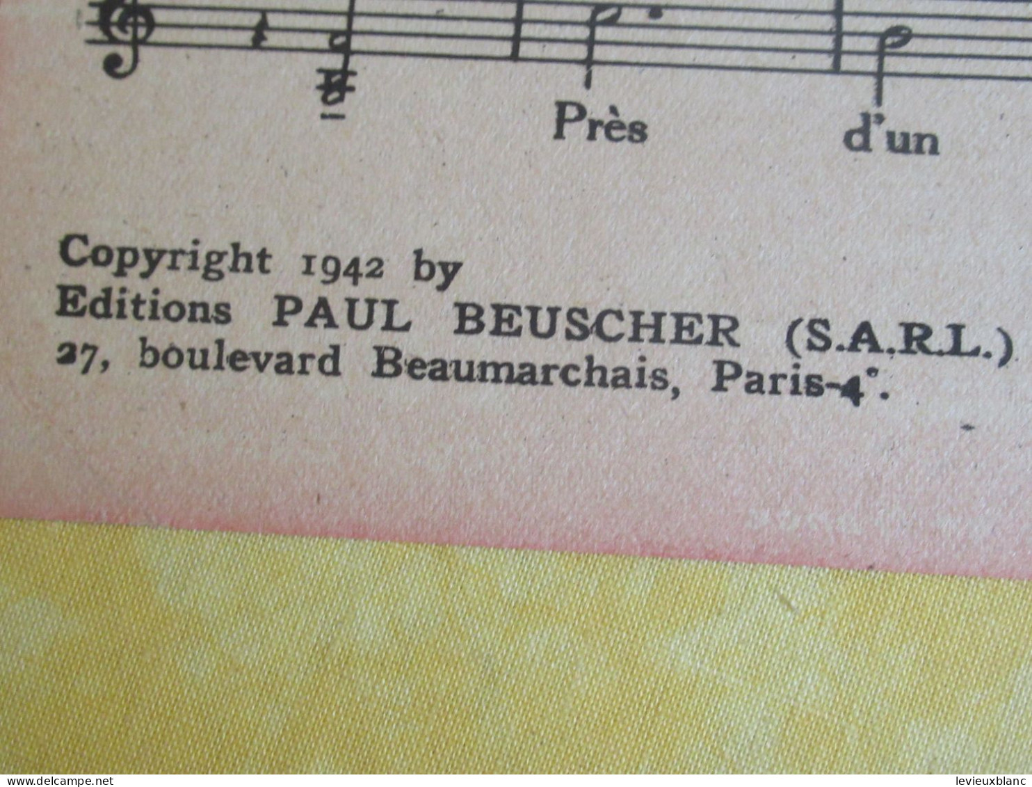 Partition Ancienne/"La Légende Du Troubadour "/ Guy BERRY /Jacques Larue - Louiguy/BEUSCHER/1942      PART352 - Autres & Non Classés