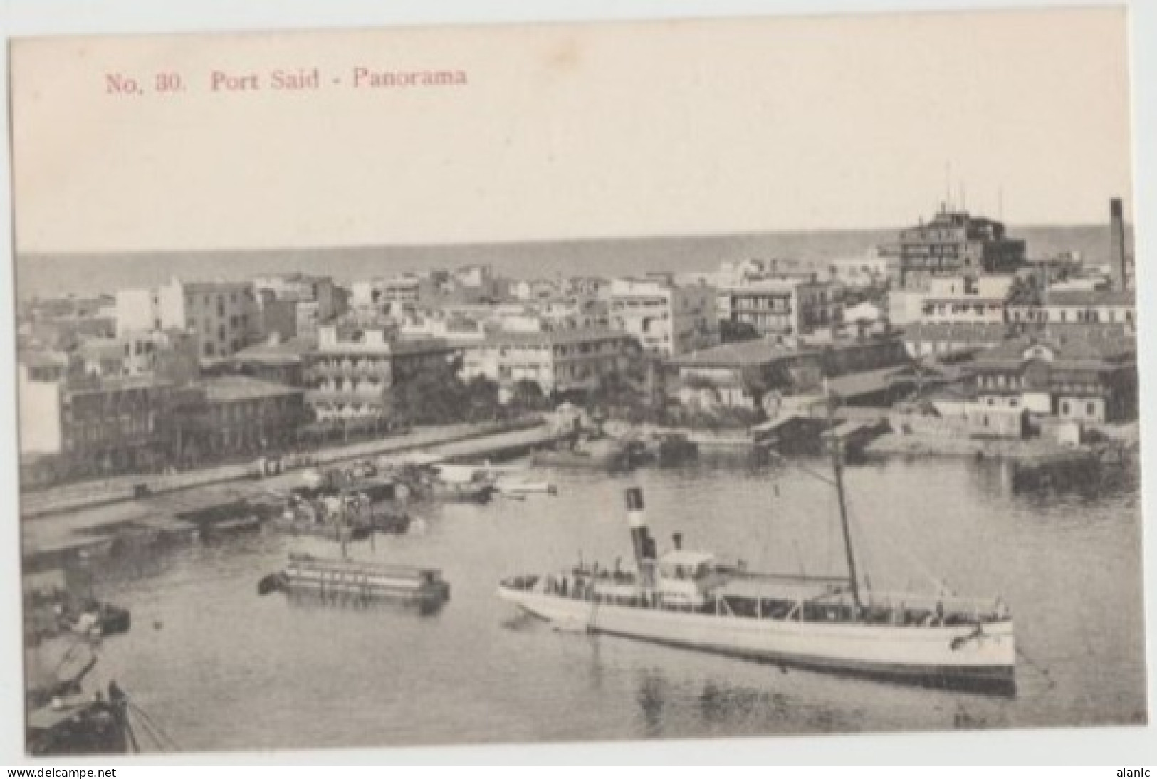 CPA-PORT-SAID -N° 8O  Panorama/Animée- Non Circulée  TBE - Port Said