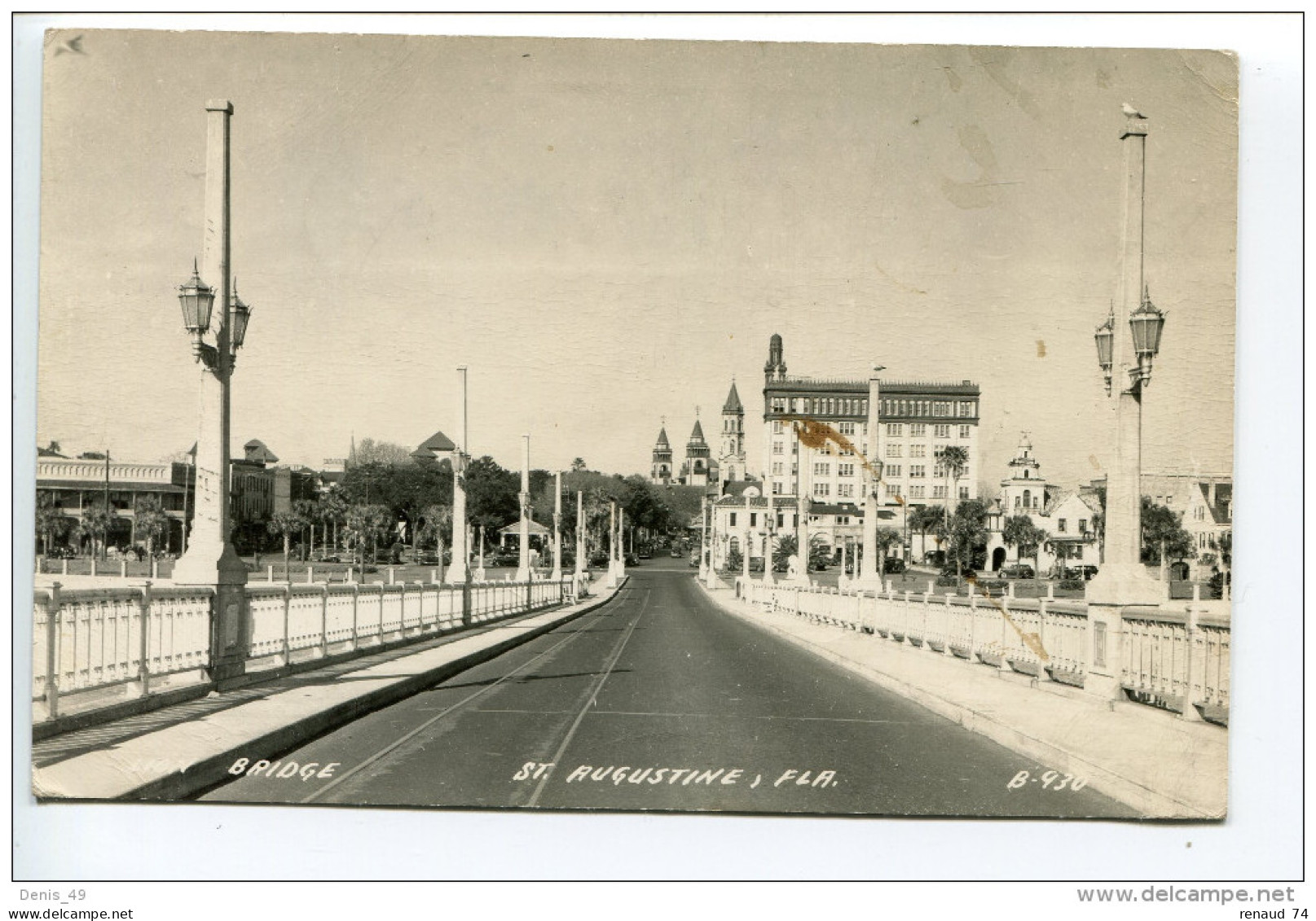 St Augustine  Florida Davis Shores Carte Photo - St Augustine